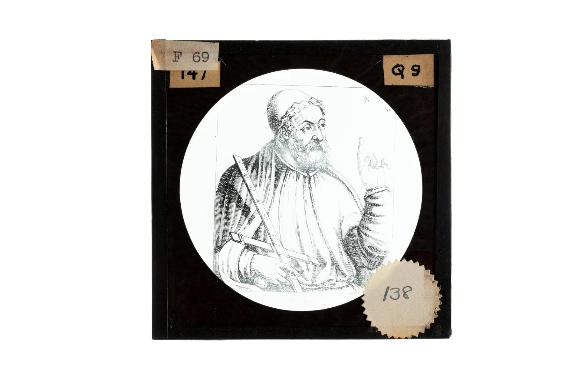 Lantern slide of Ptolemy