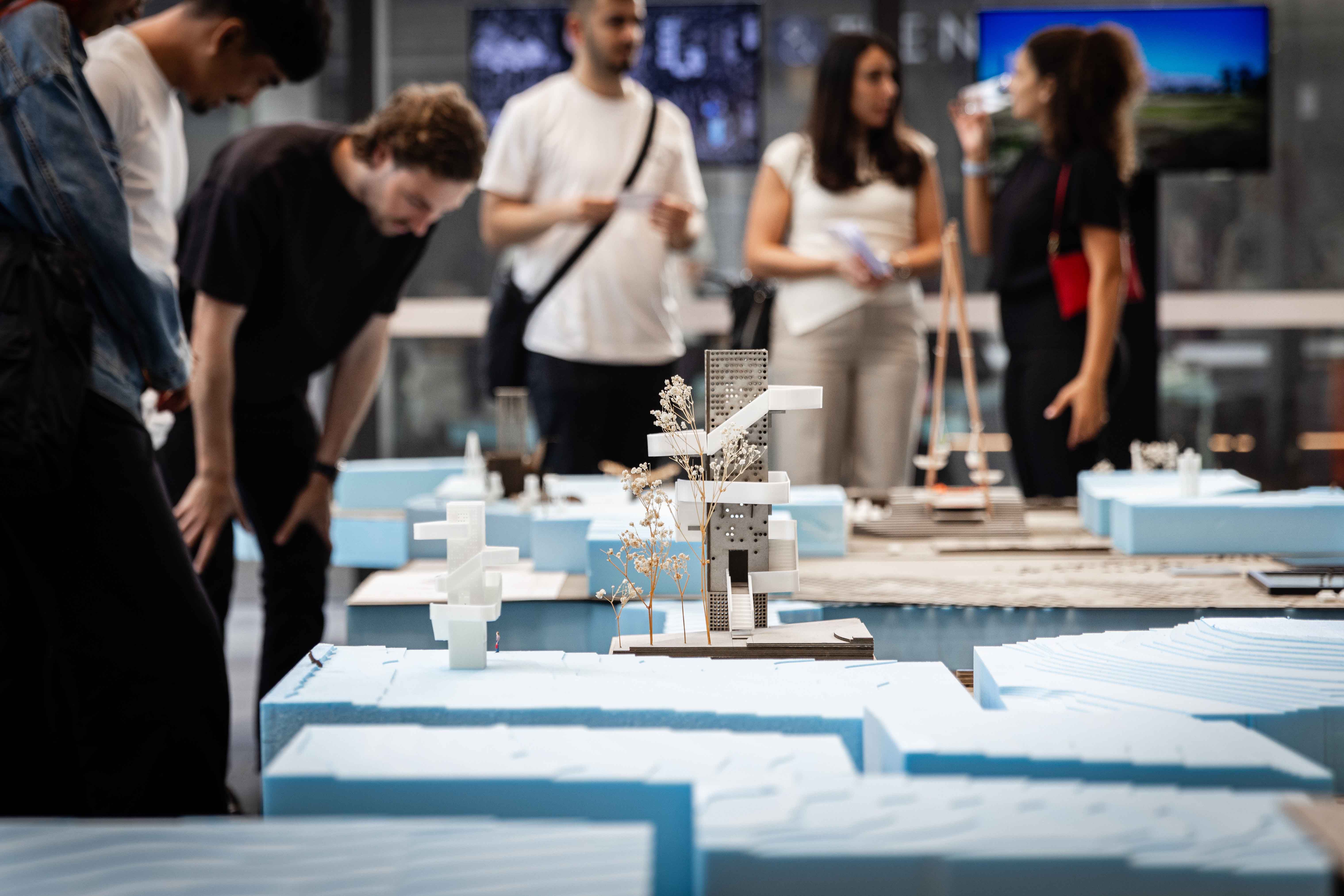 Diagrams of architectural models.