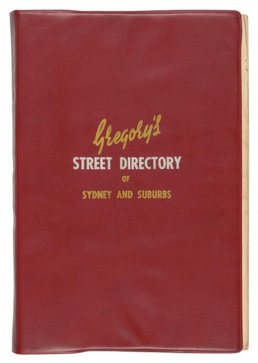 Street Directory, "Gregory's Street Directory of Sydney & Suburbs", 24th Edition, 1959