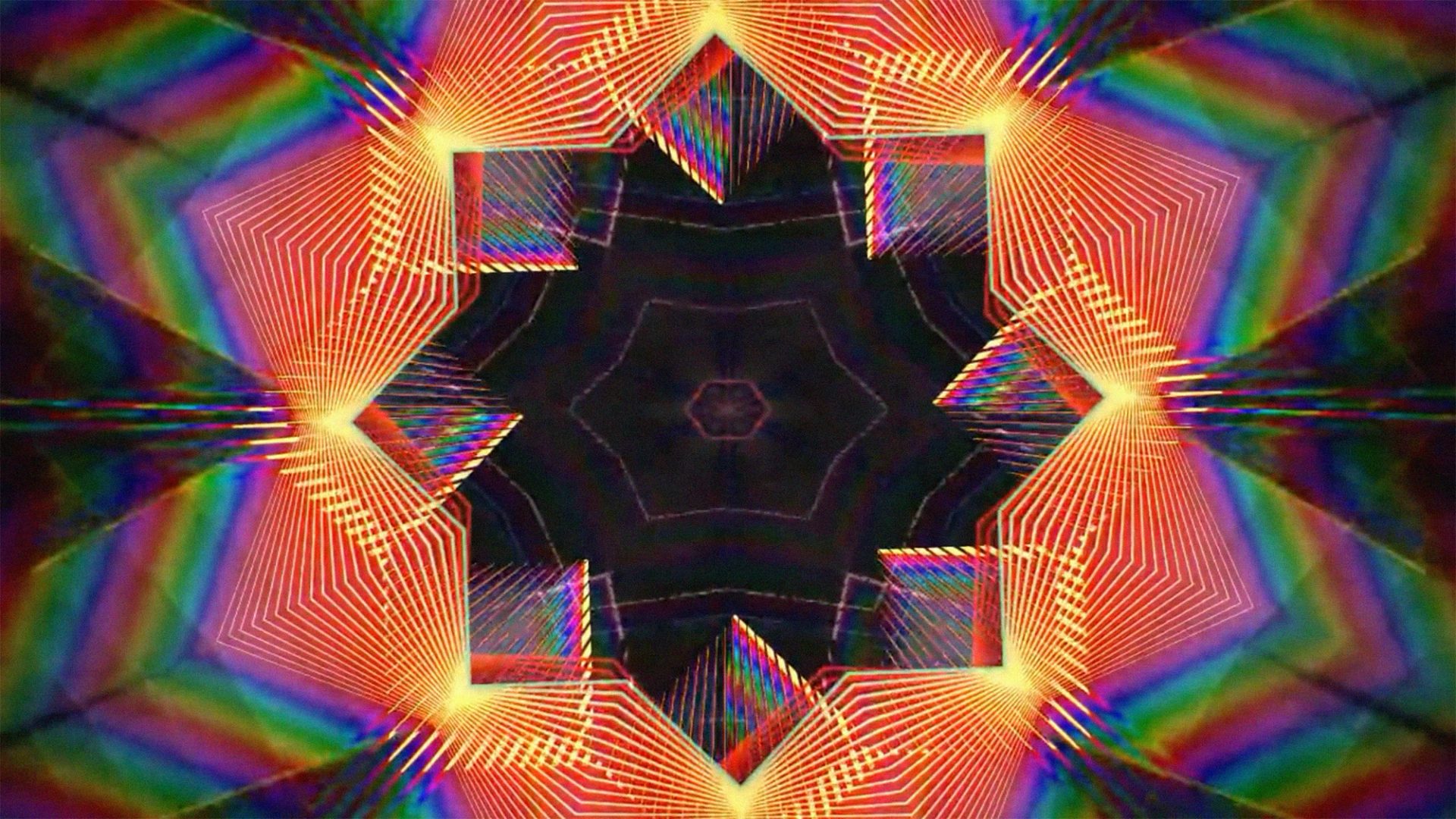 Kaleidoscope rainbow