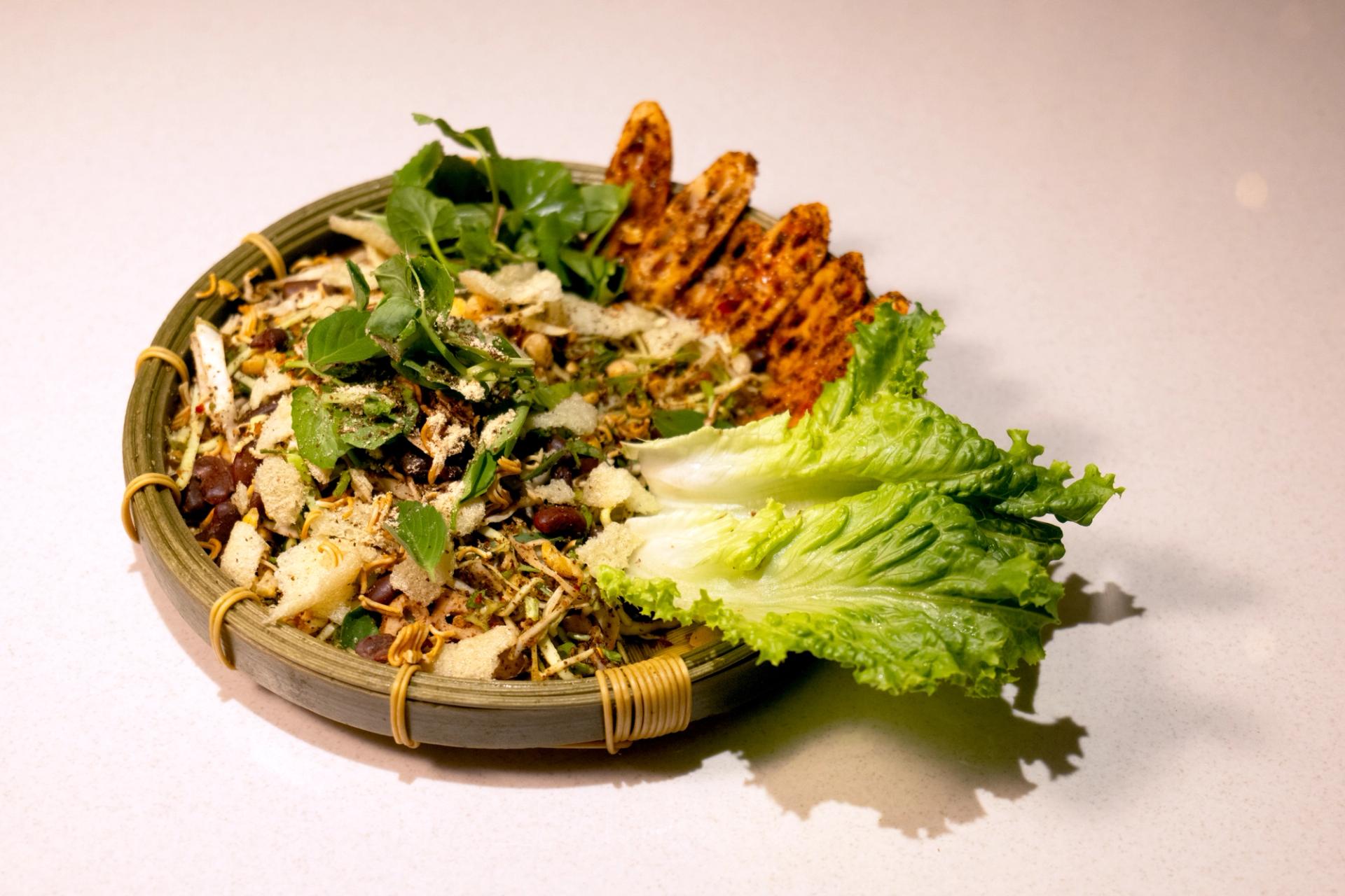 Traditional Manipuri meal, singju.
