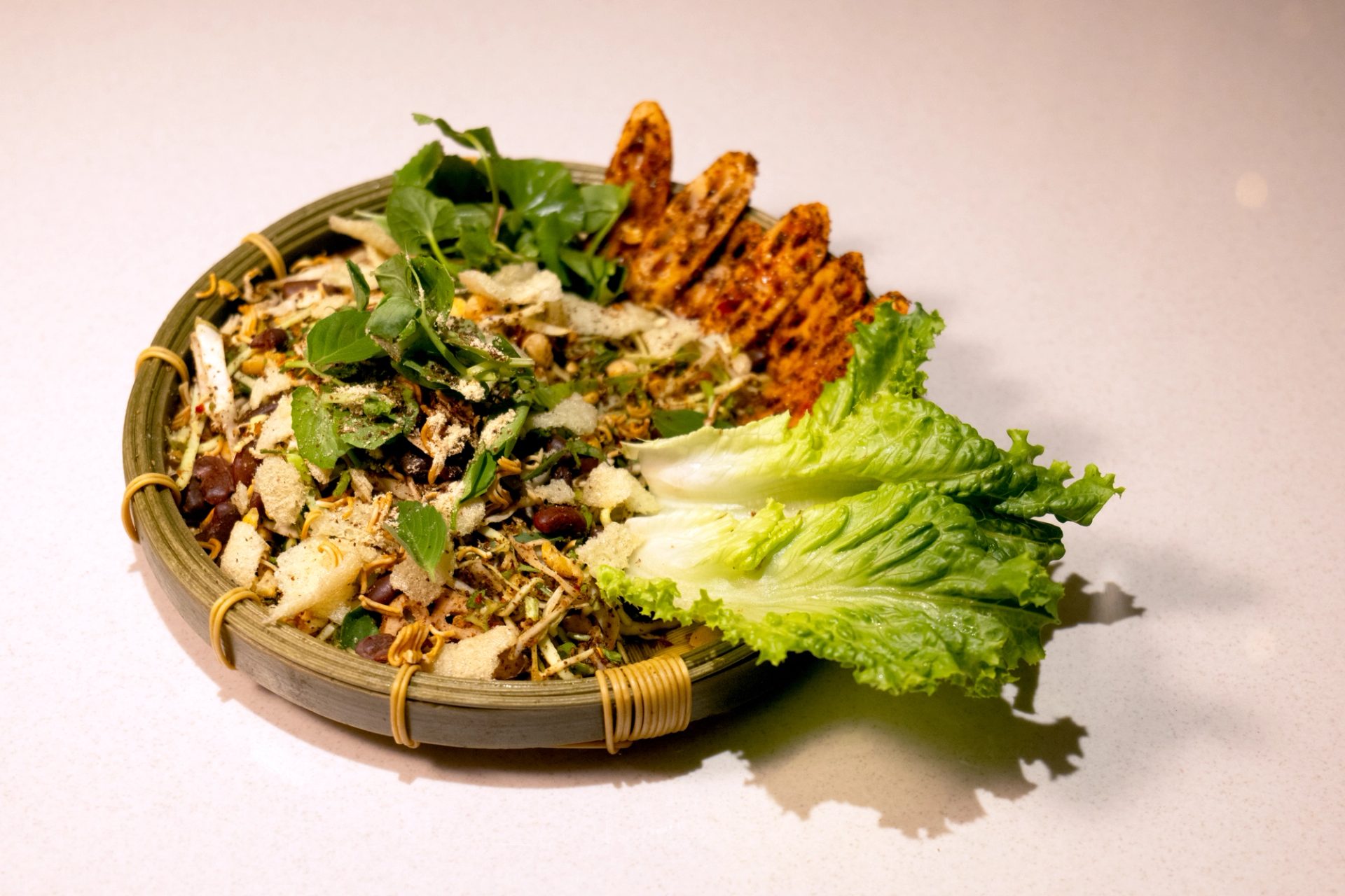 Traditional Manipuri meal, singju.