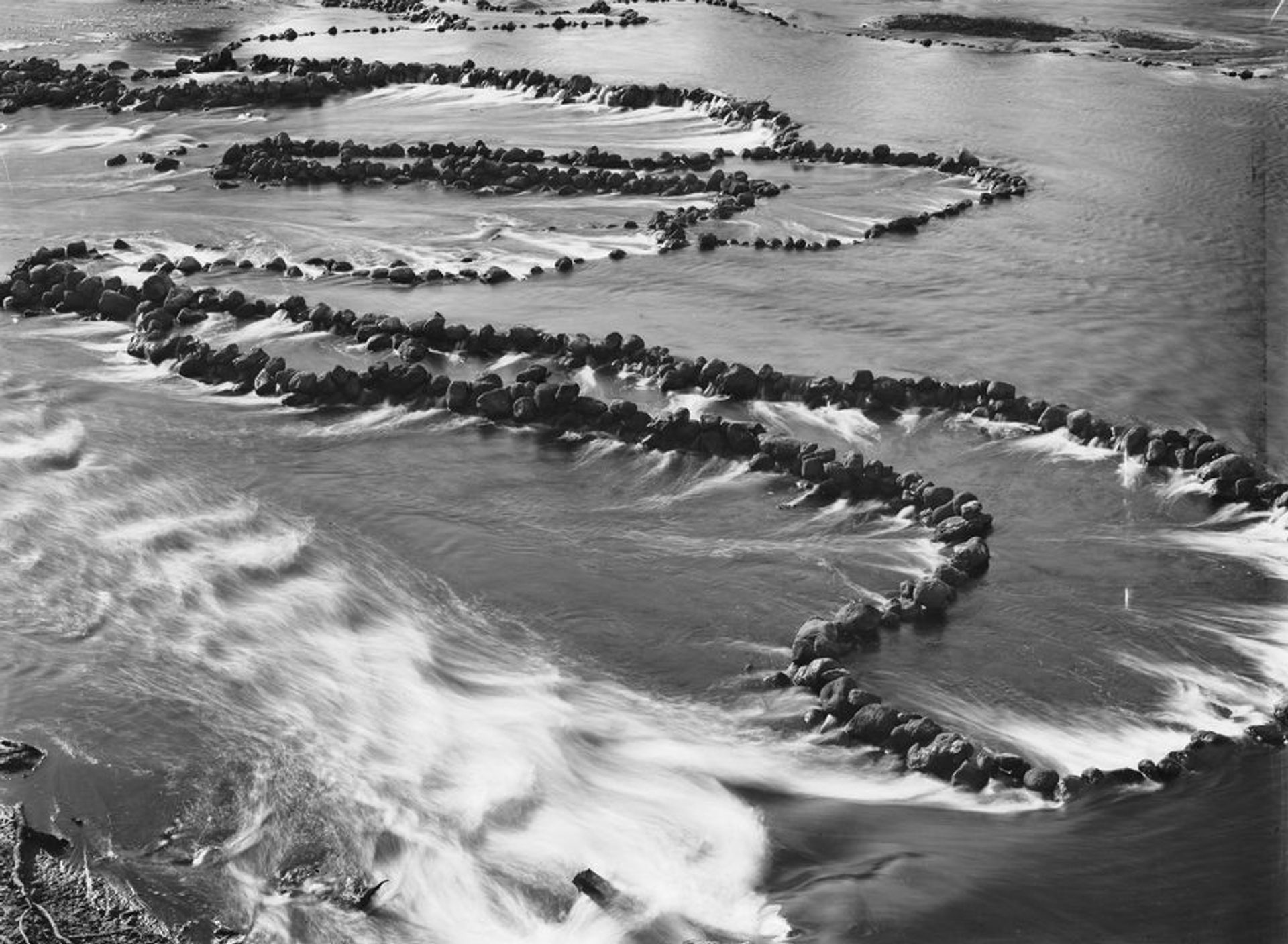 A silver gelatin dry plate glass negative in landscape format.