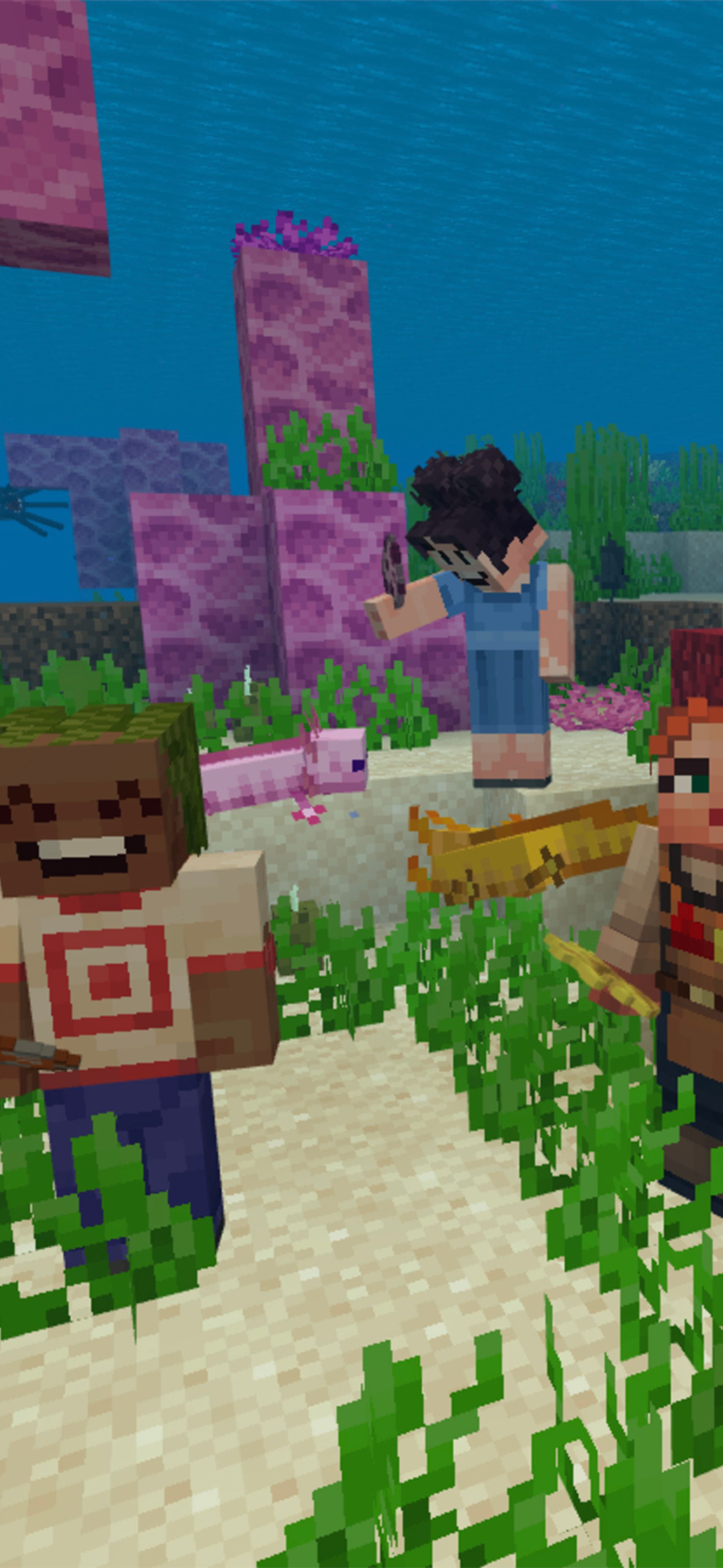 Screenshot of Minecraft coral reef