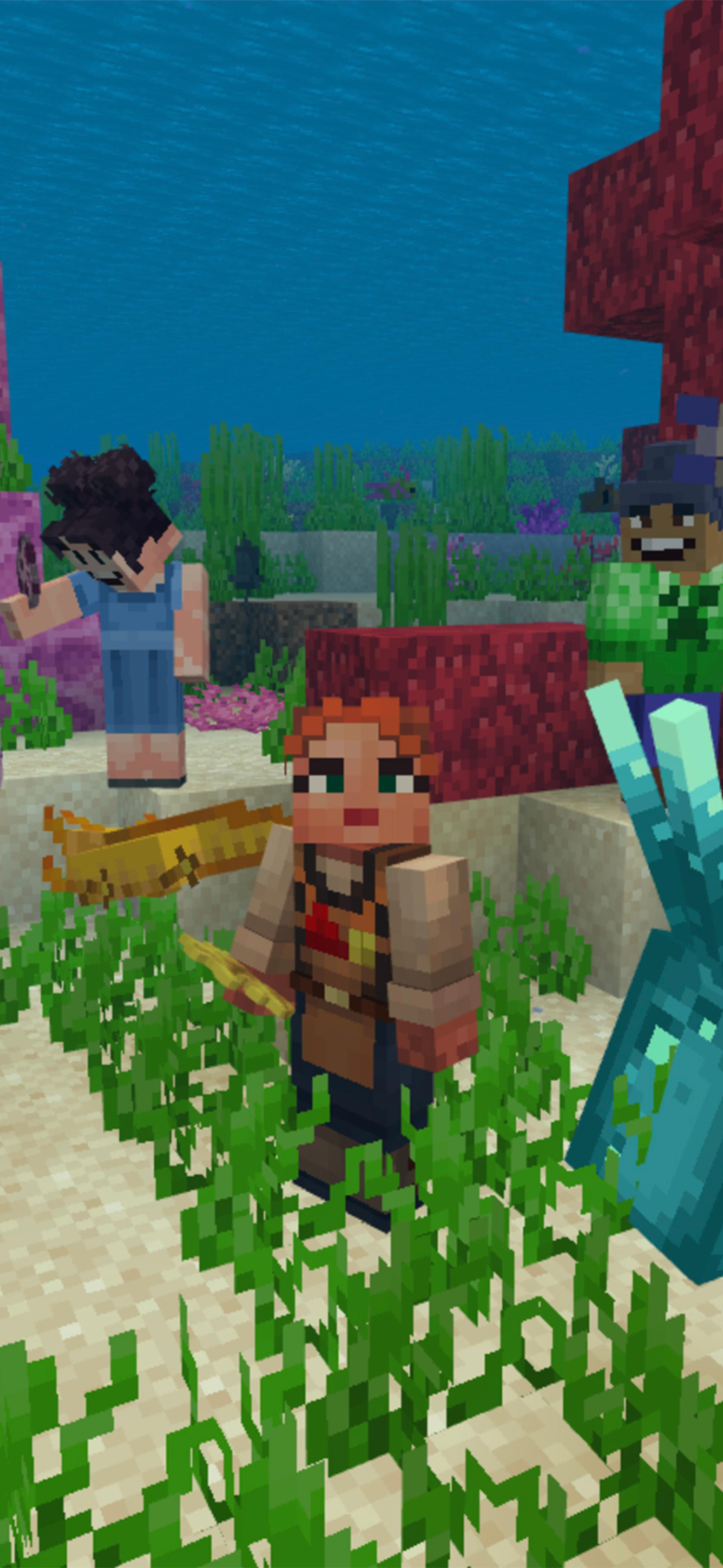 Screenshot of Minecraft coral reef
