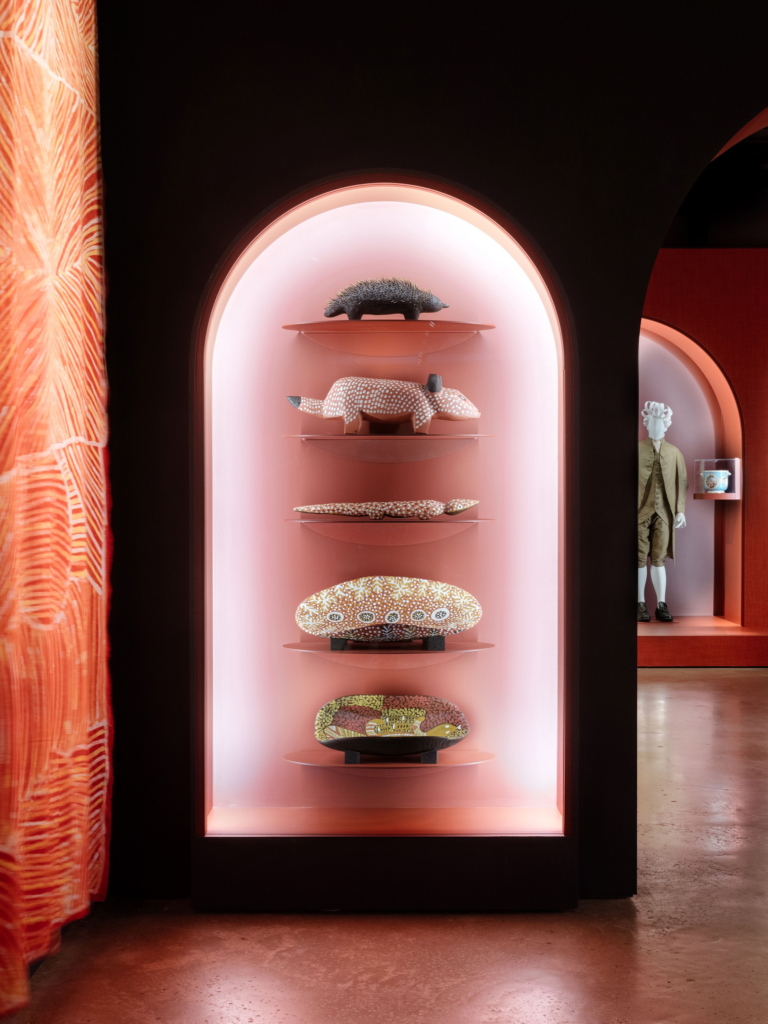 First nation art on display.