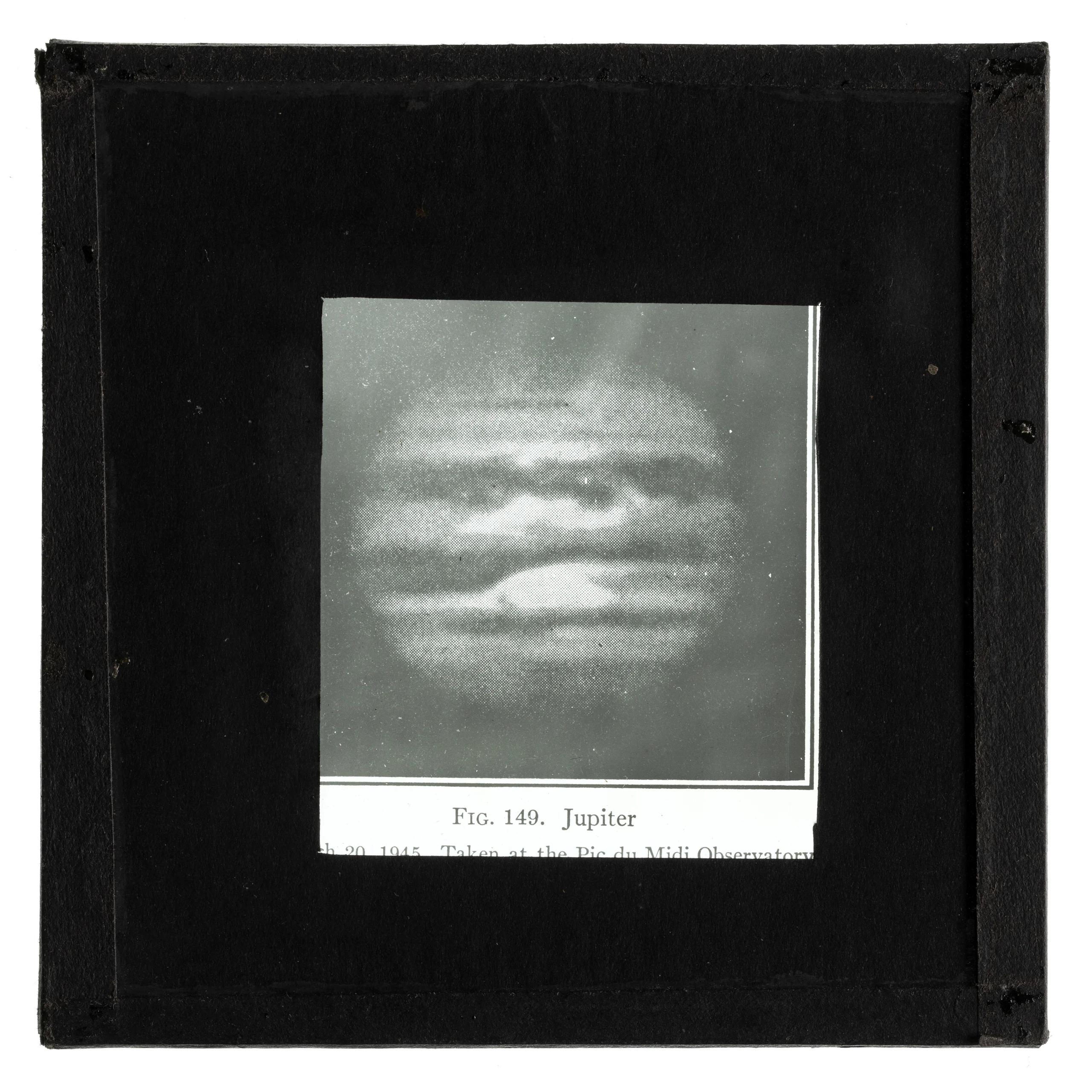 Lantern slide of Saturn