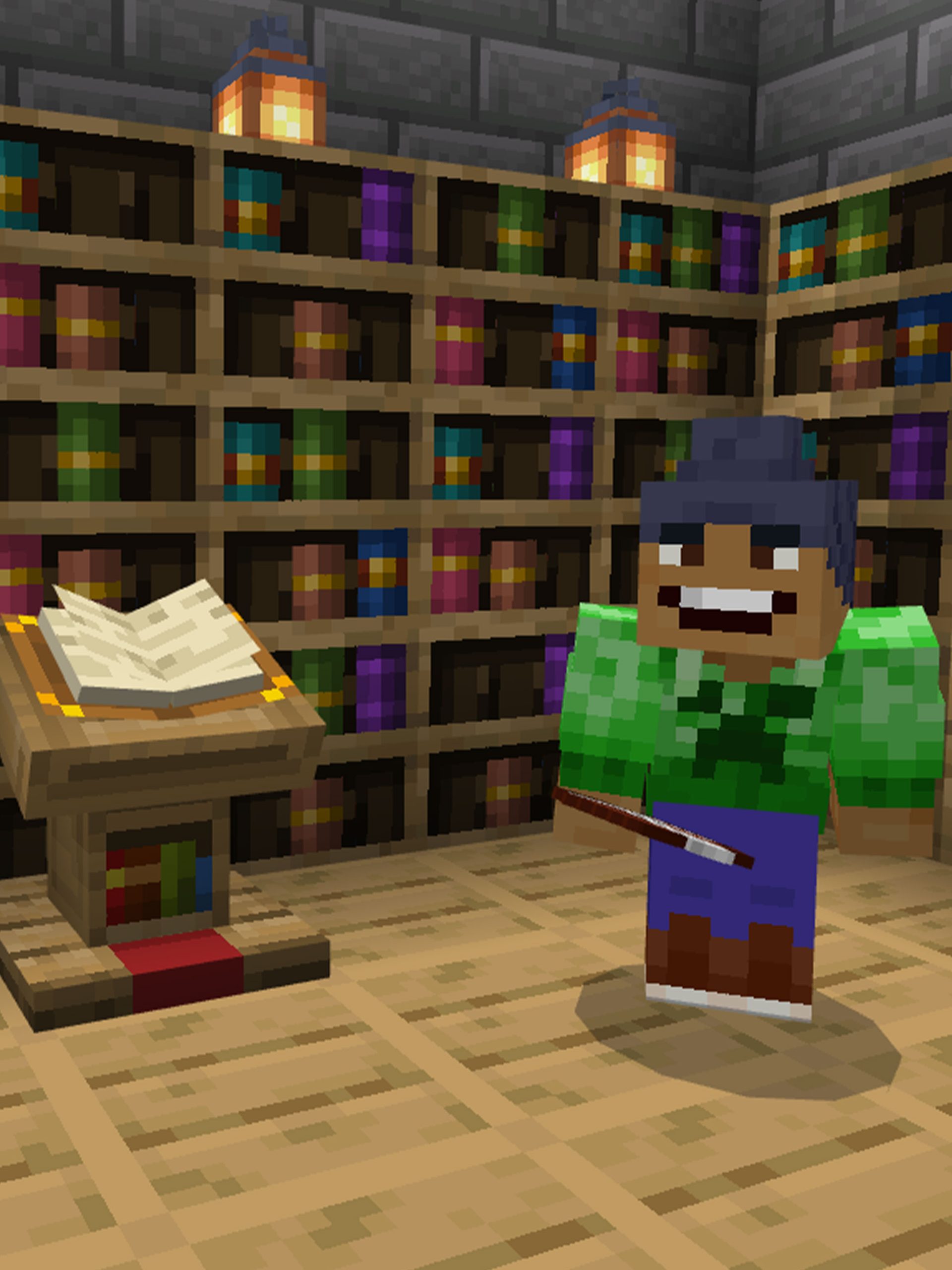 A Minecraft digital world.
