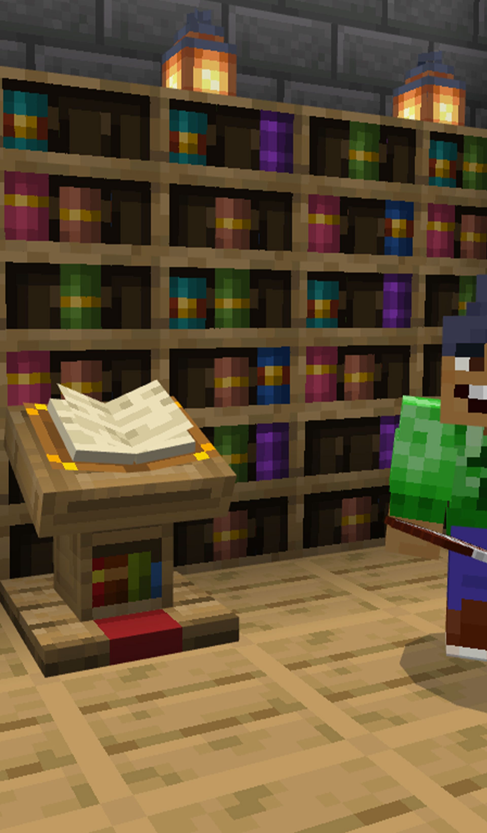 A Minecraft digital world.