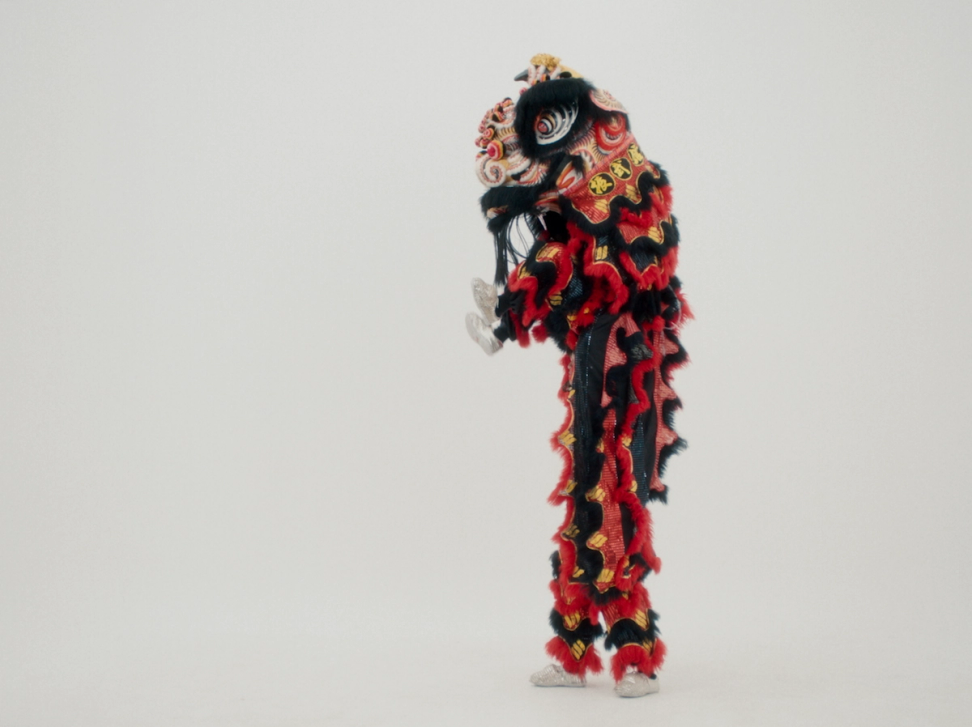 Black, Red and Yellow Lion Dancer