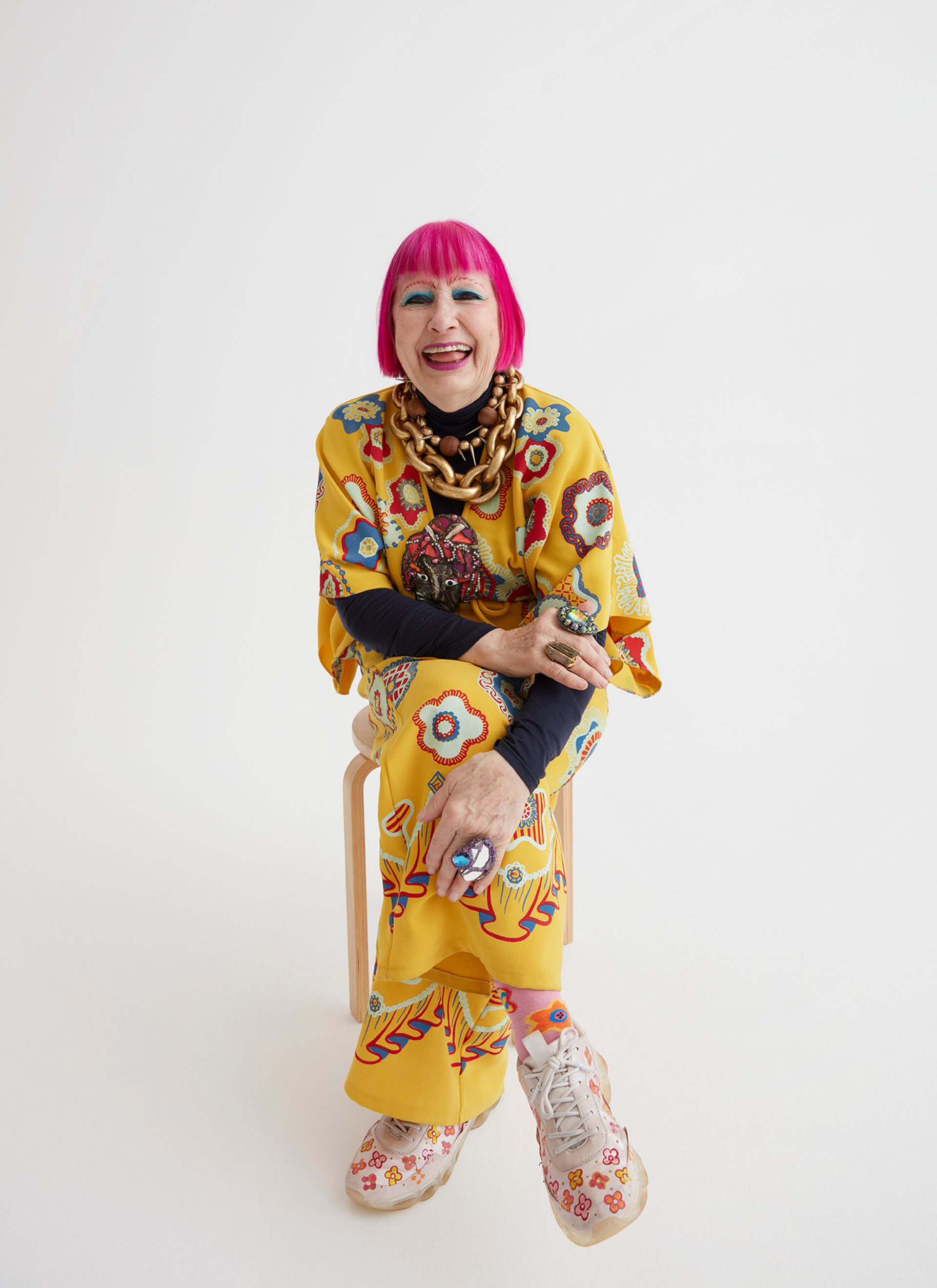 portrait of Zandra Rhodes photo: Zan Wimberley