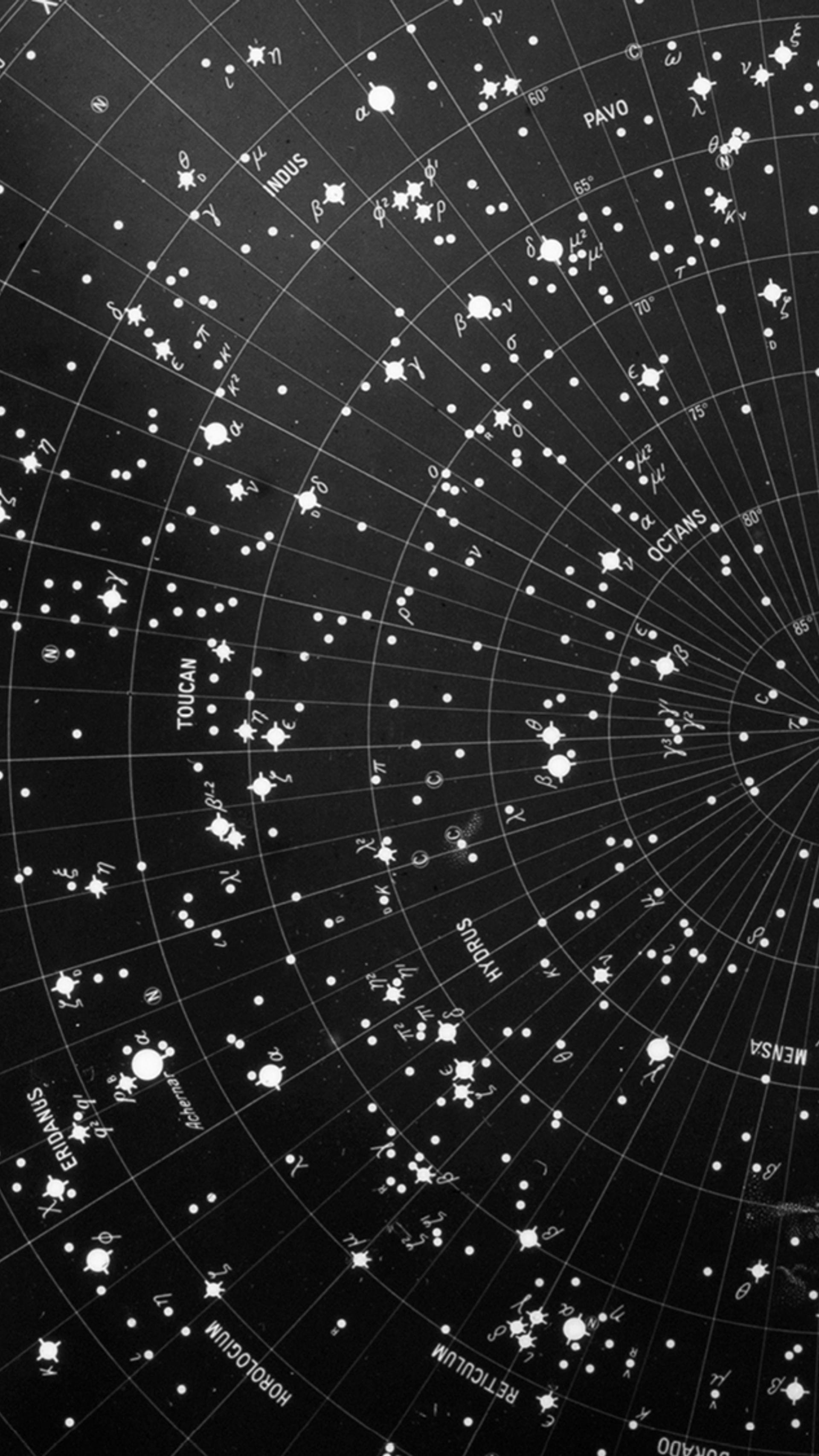A black and white star guide