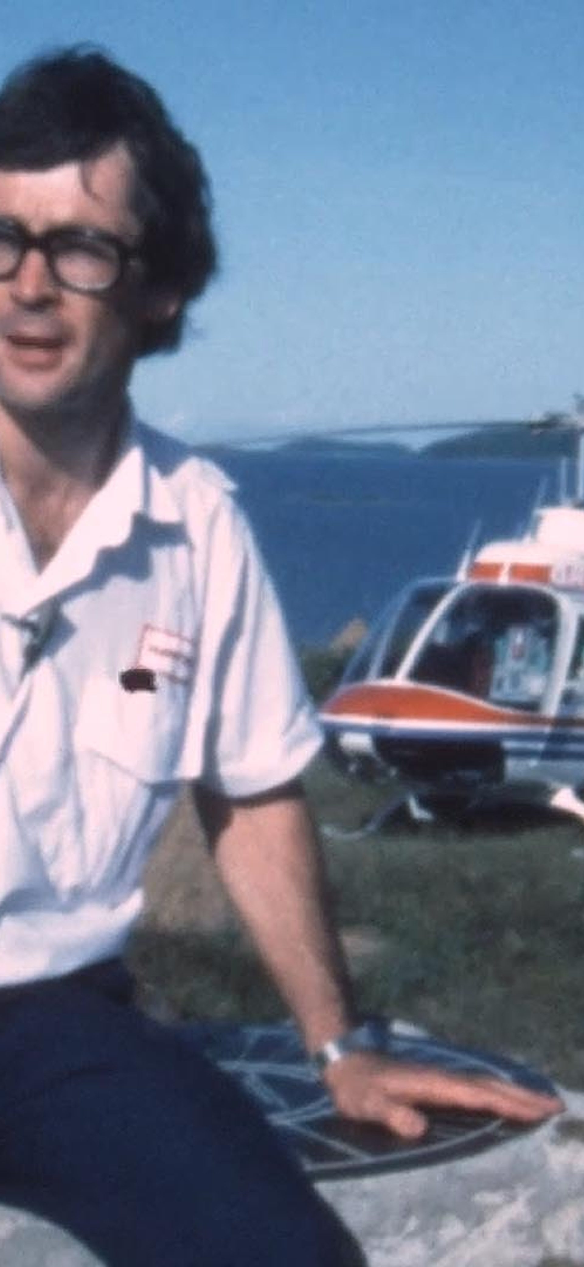 Dick Smith and Bell Jetranger helicopter flown around the world