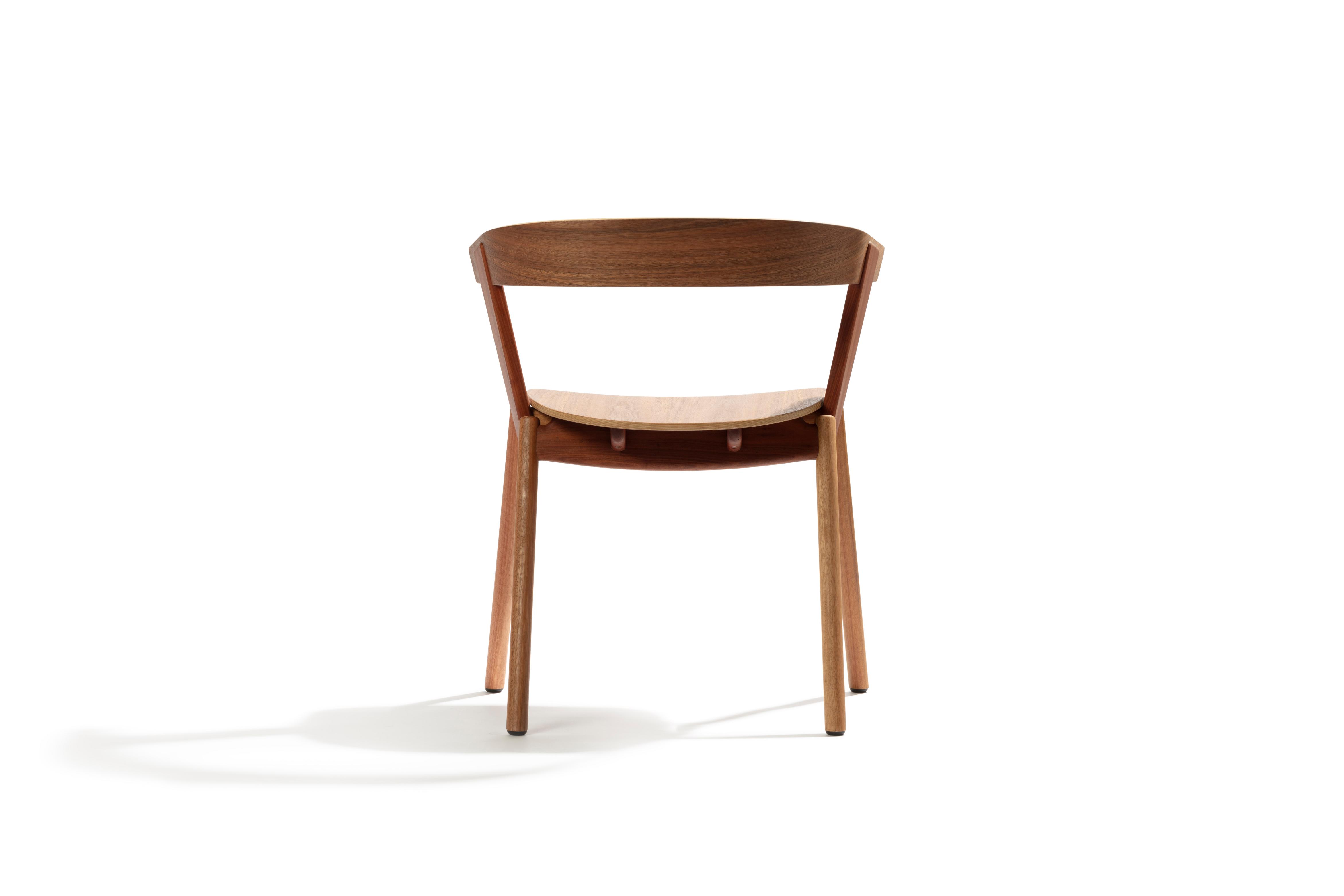 Rear preview of a wooden chair.