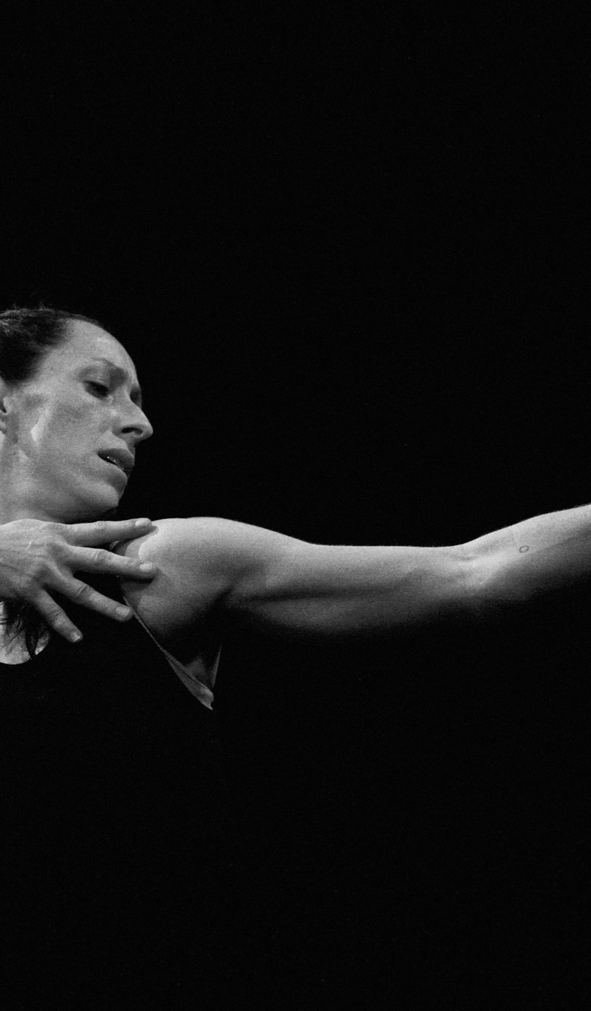 Figure dancing in the dark