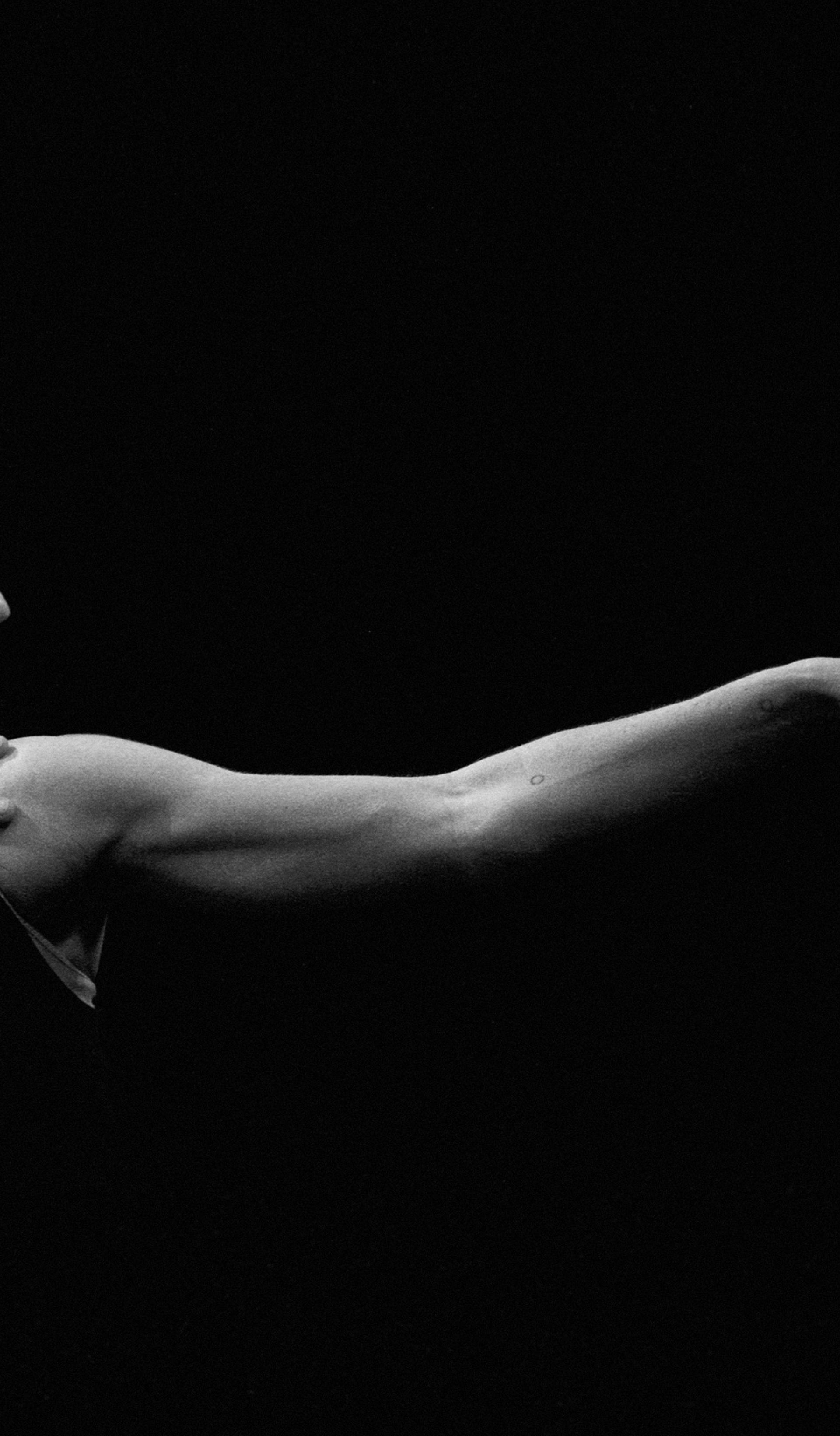 Figure dancing in the dark