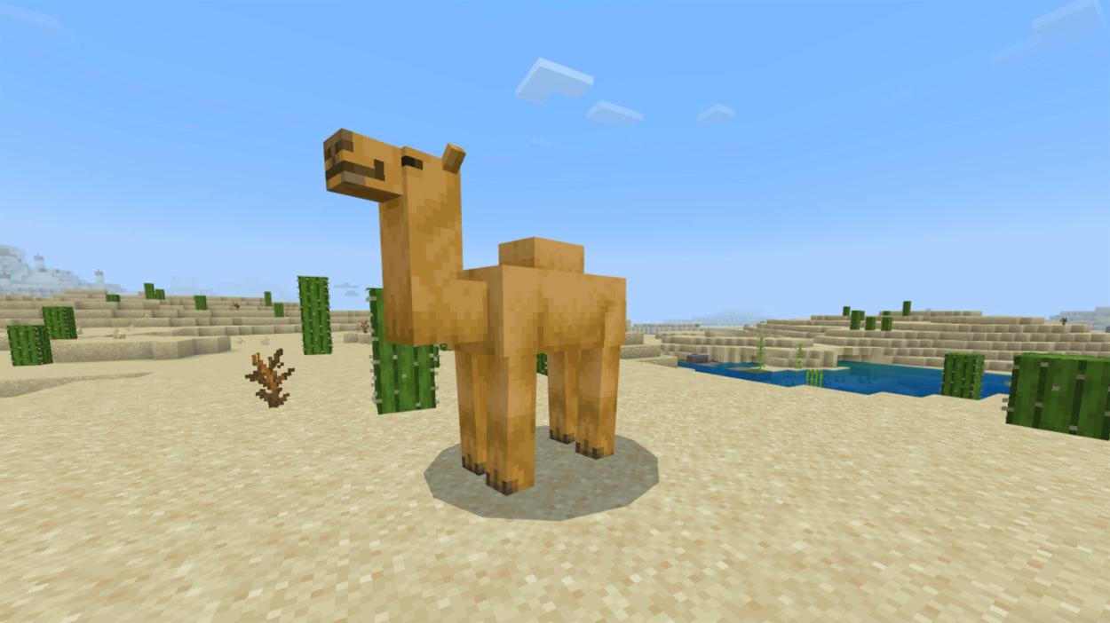 Screenshot of Minecraft camel