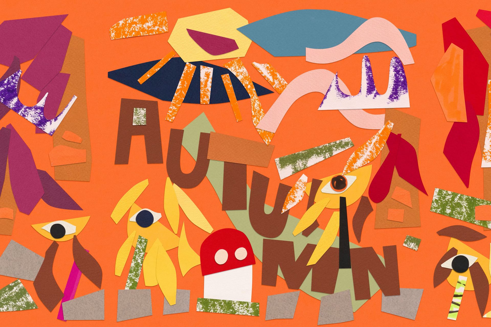 Autumn paper artwork.