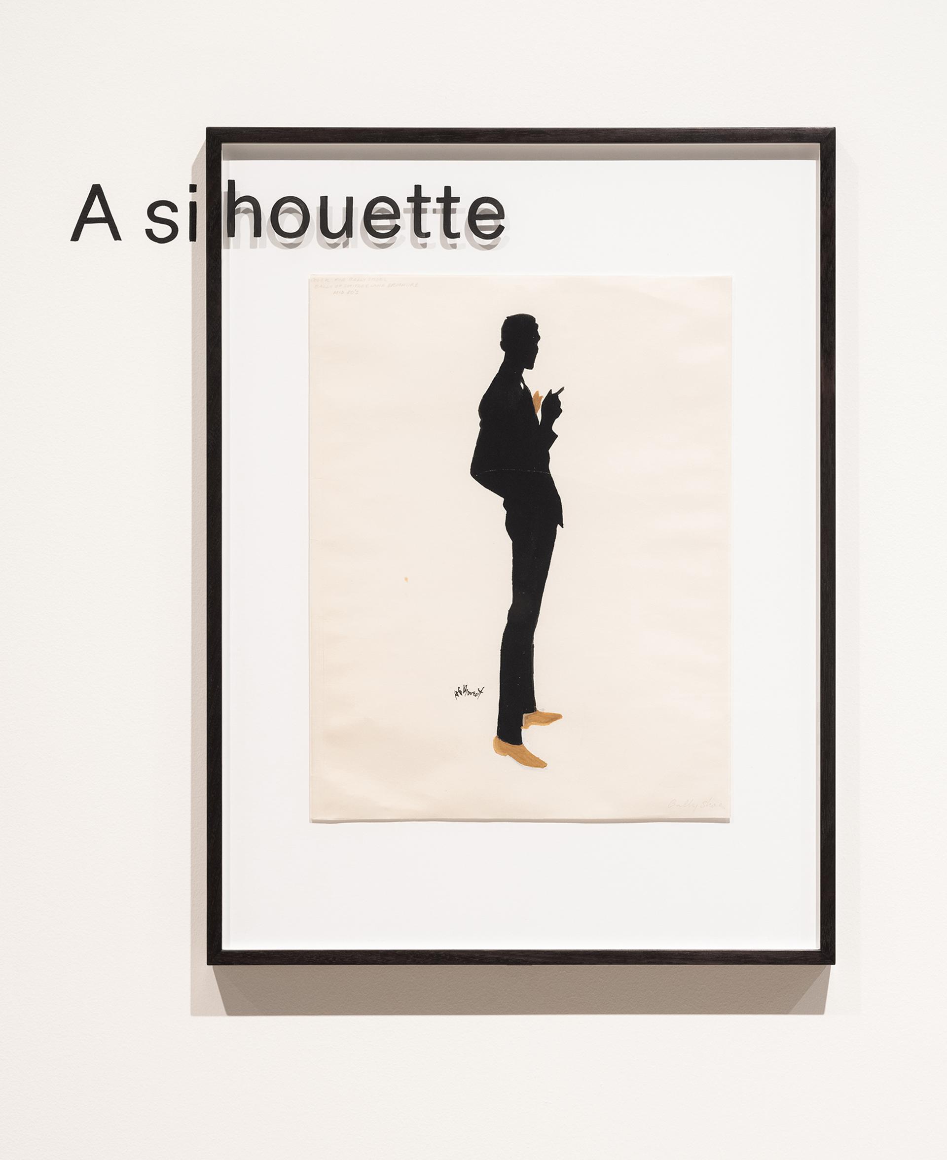 A silhouette drawing
