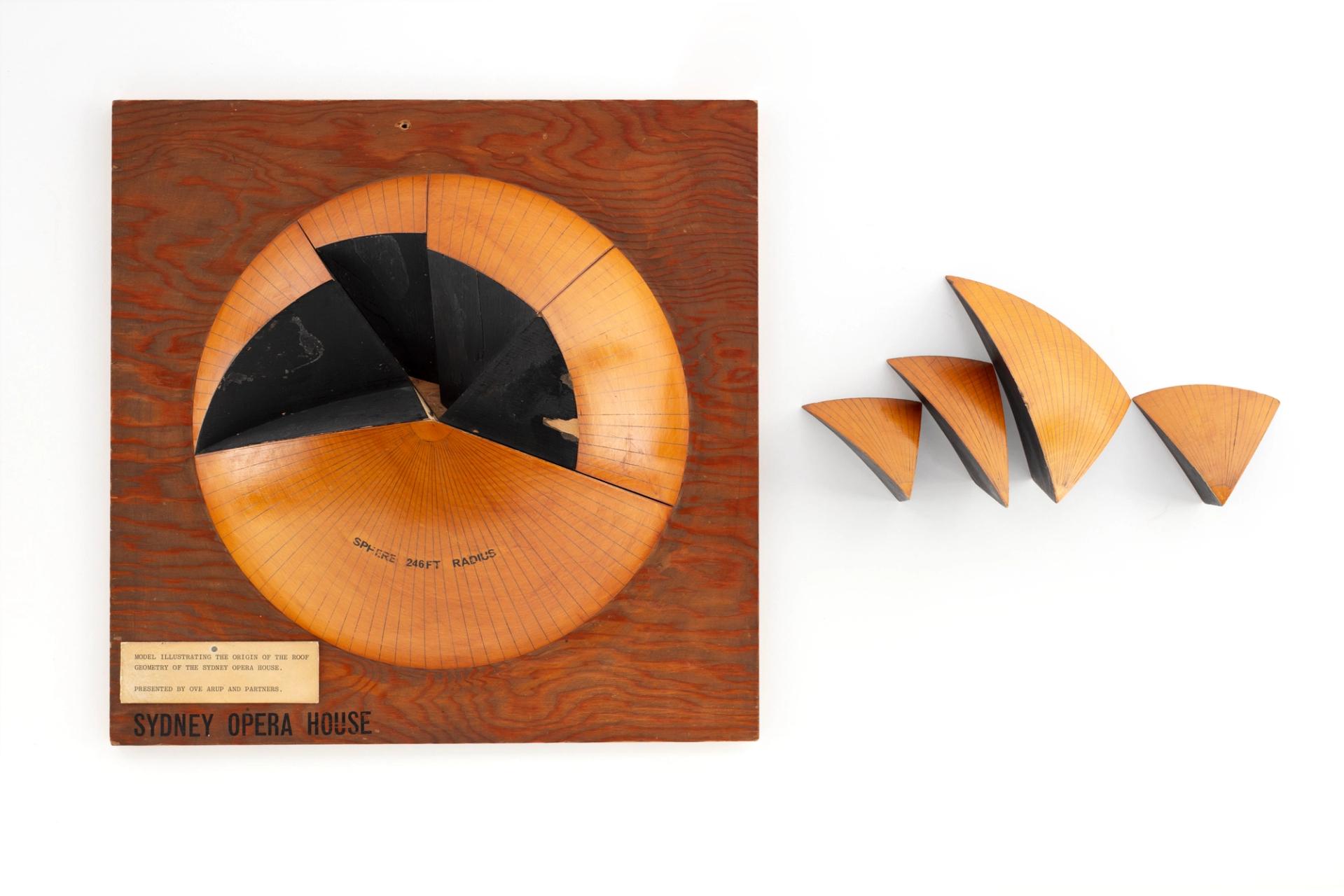 Architectural Model illustrating the Origin of the Roof Geometry of the Sydney Opera House, Australia 1961–1965, Designed by Jørn Utzon