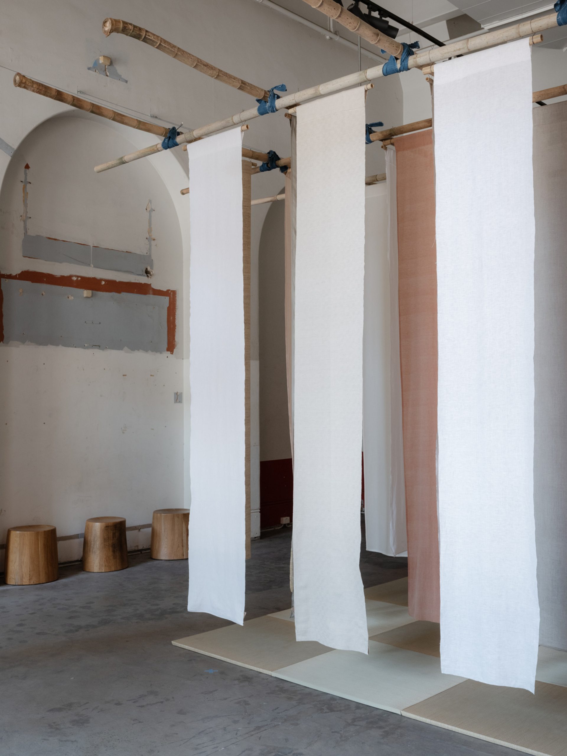 Sydney Design Week Material Labs exhibition featuring fabrics