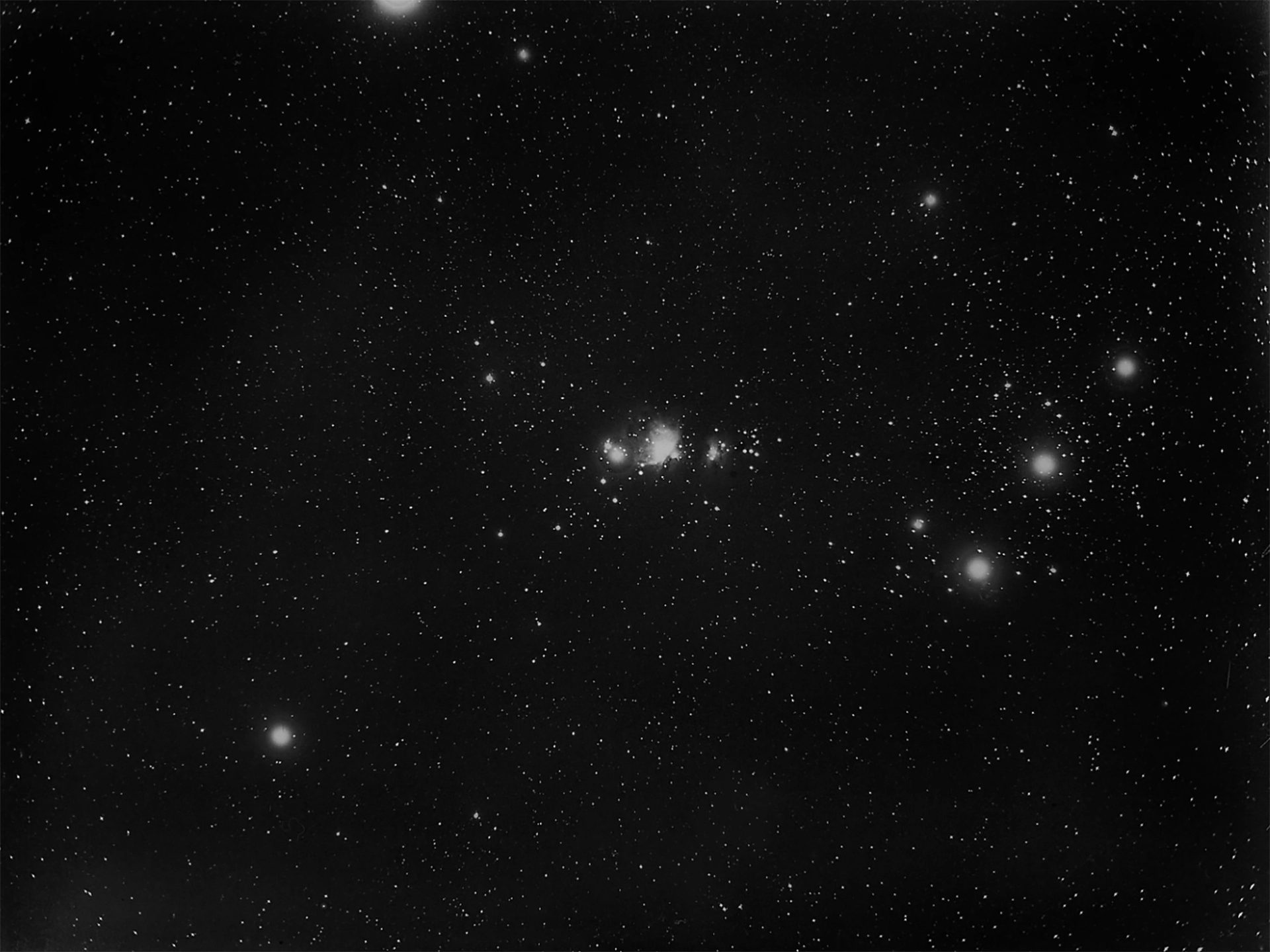 Star photograph Orion constellation 1890.