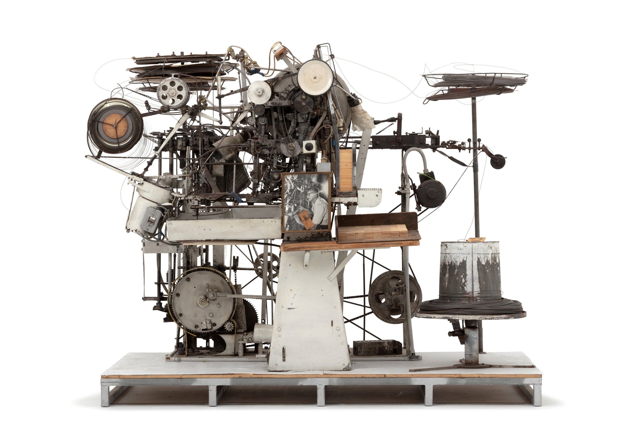 Mouse trap making machine.