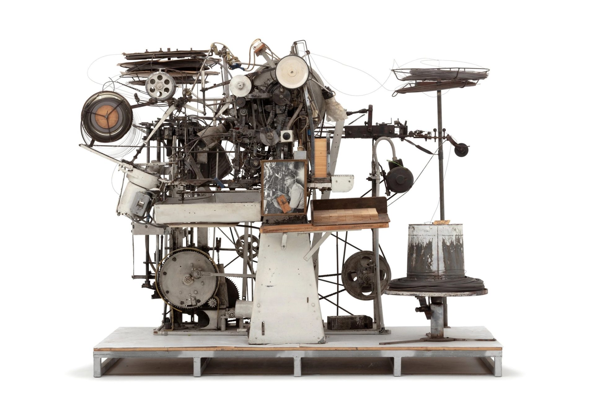 Mouse trap making machine.