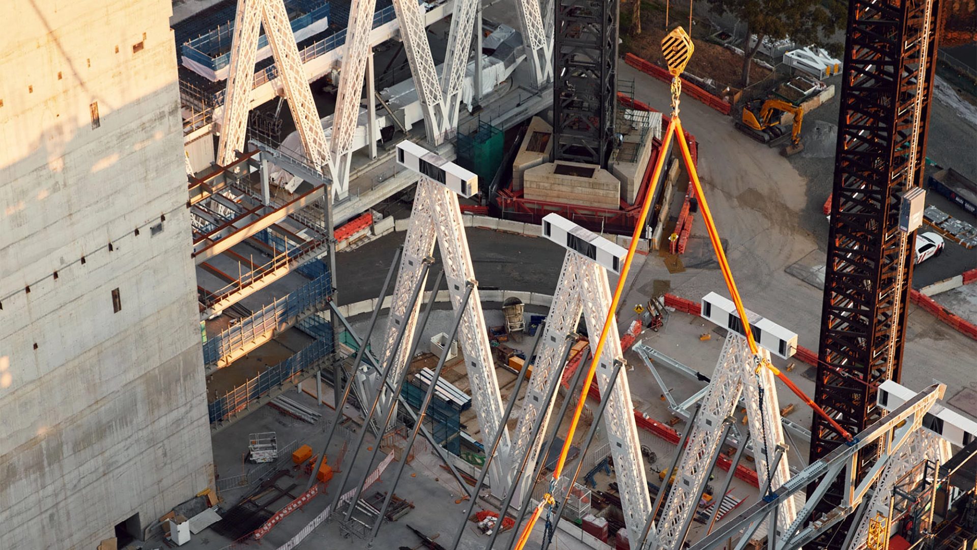 Construction from above.
