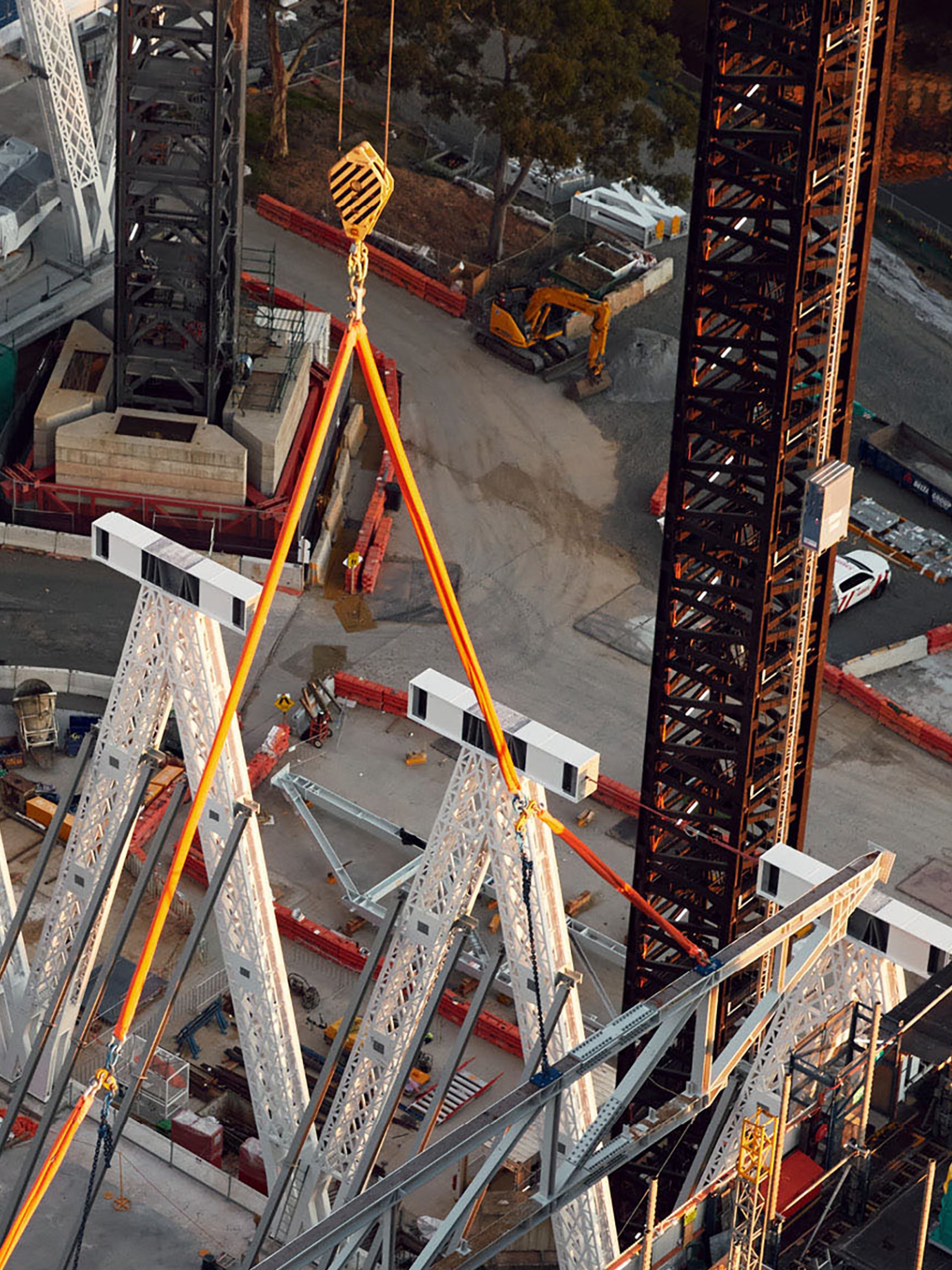 Construction from above.
