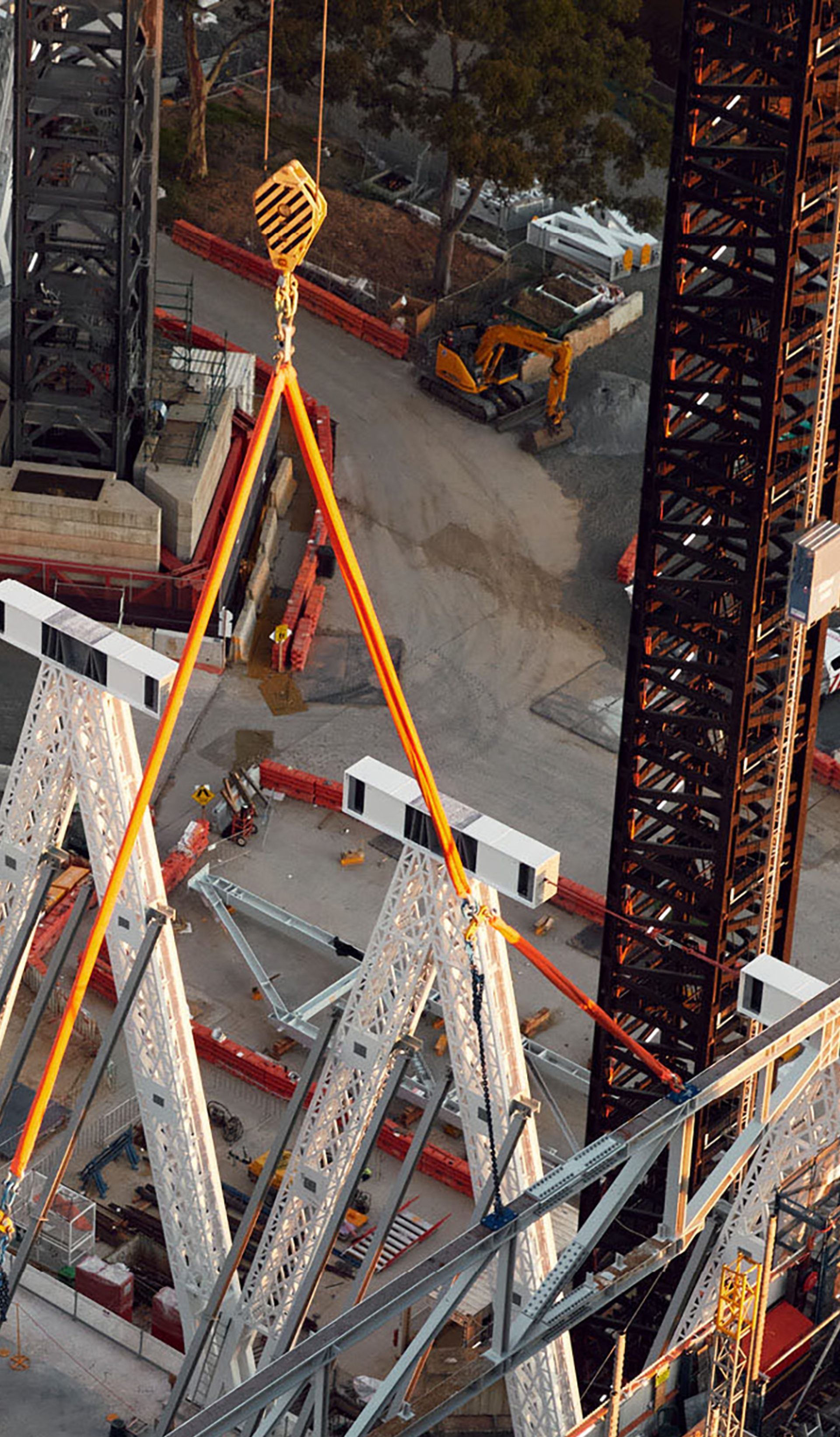 Construction from above.