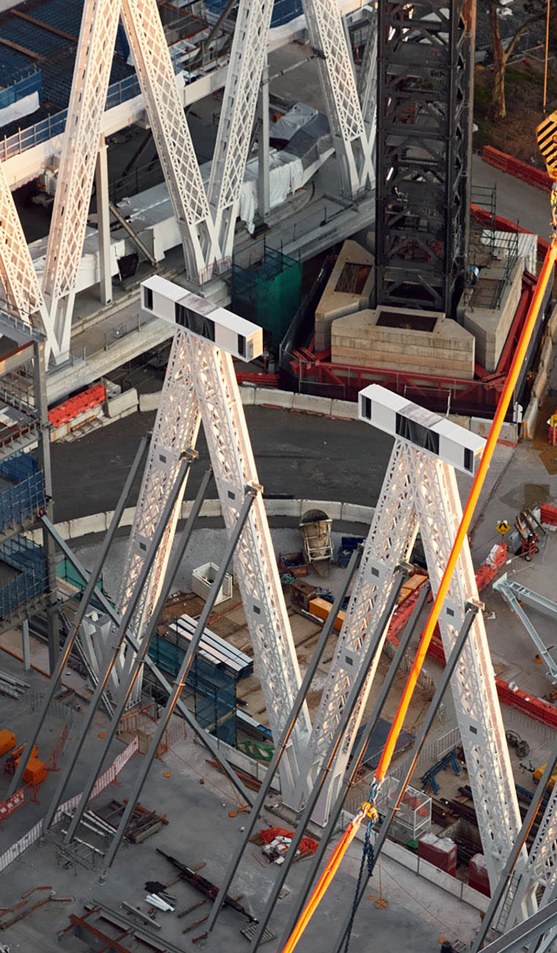 Construction from above.
