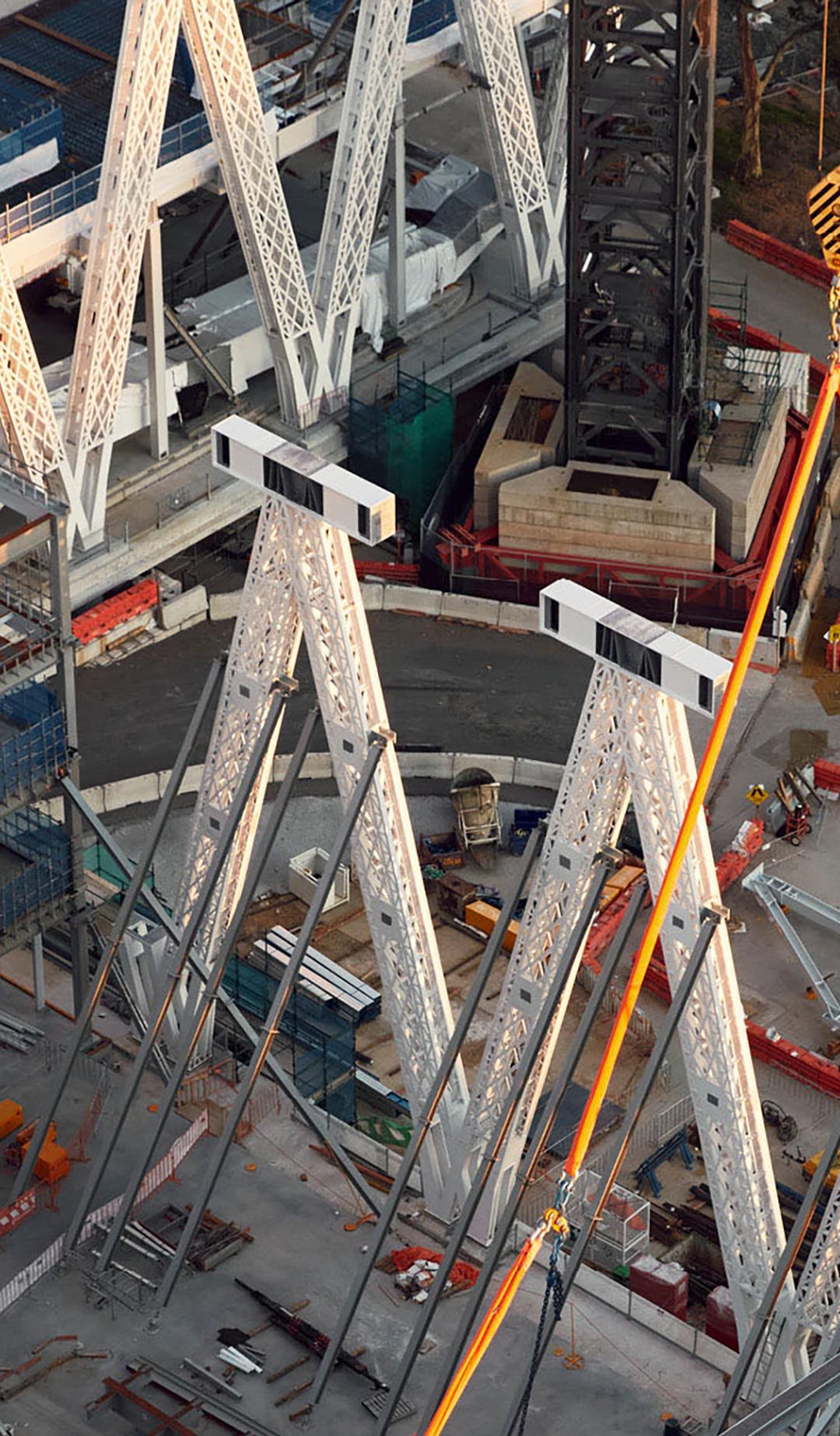 Construction from above.