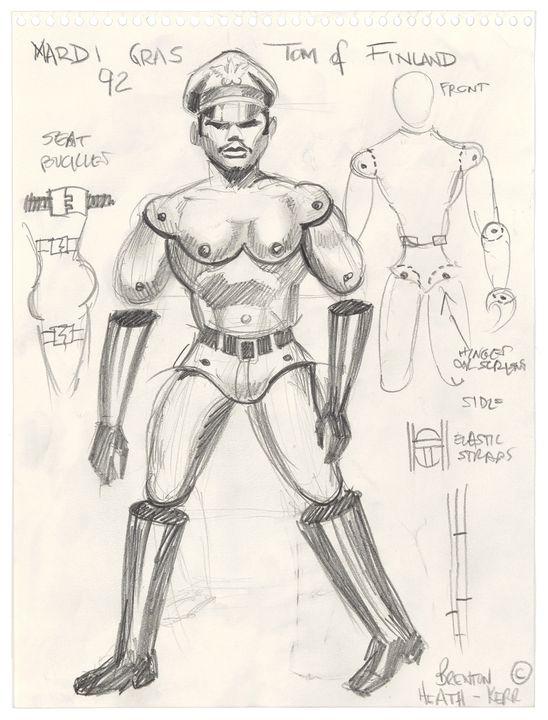Pencil sketch of 'Tom' by Brenton Heath-Kerr