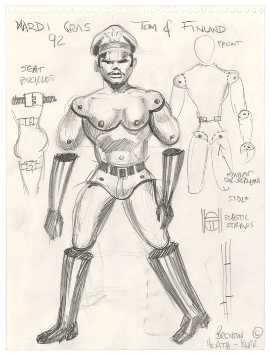 Pencil sketch of 'Tom' by Brenton Heath-Kerr