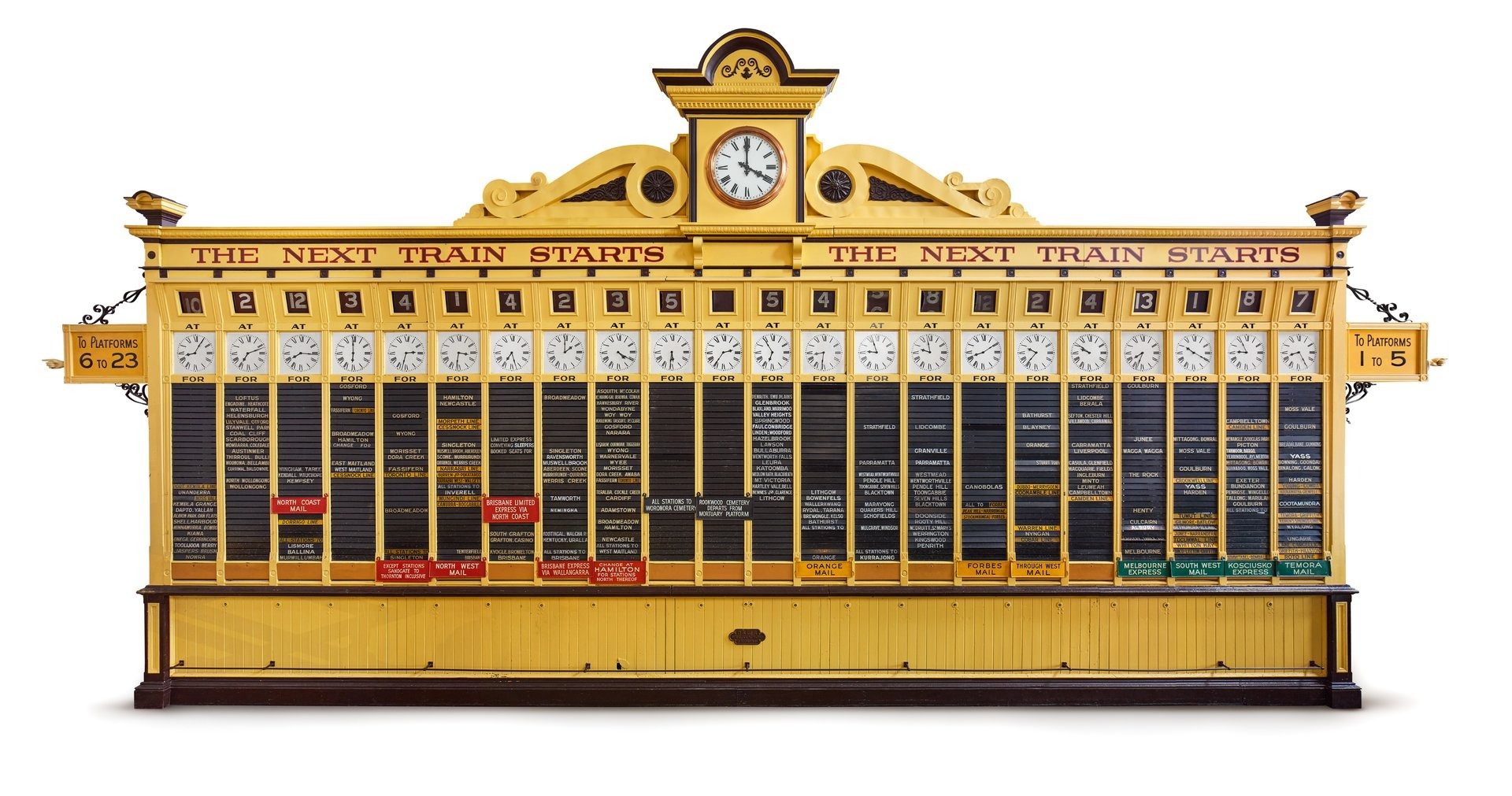 Sydney Central Station Destination board