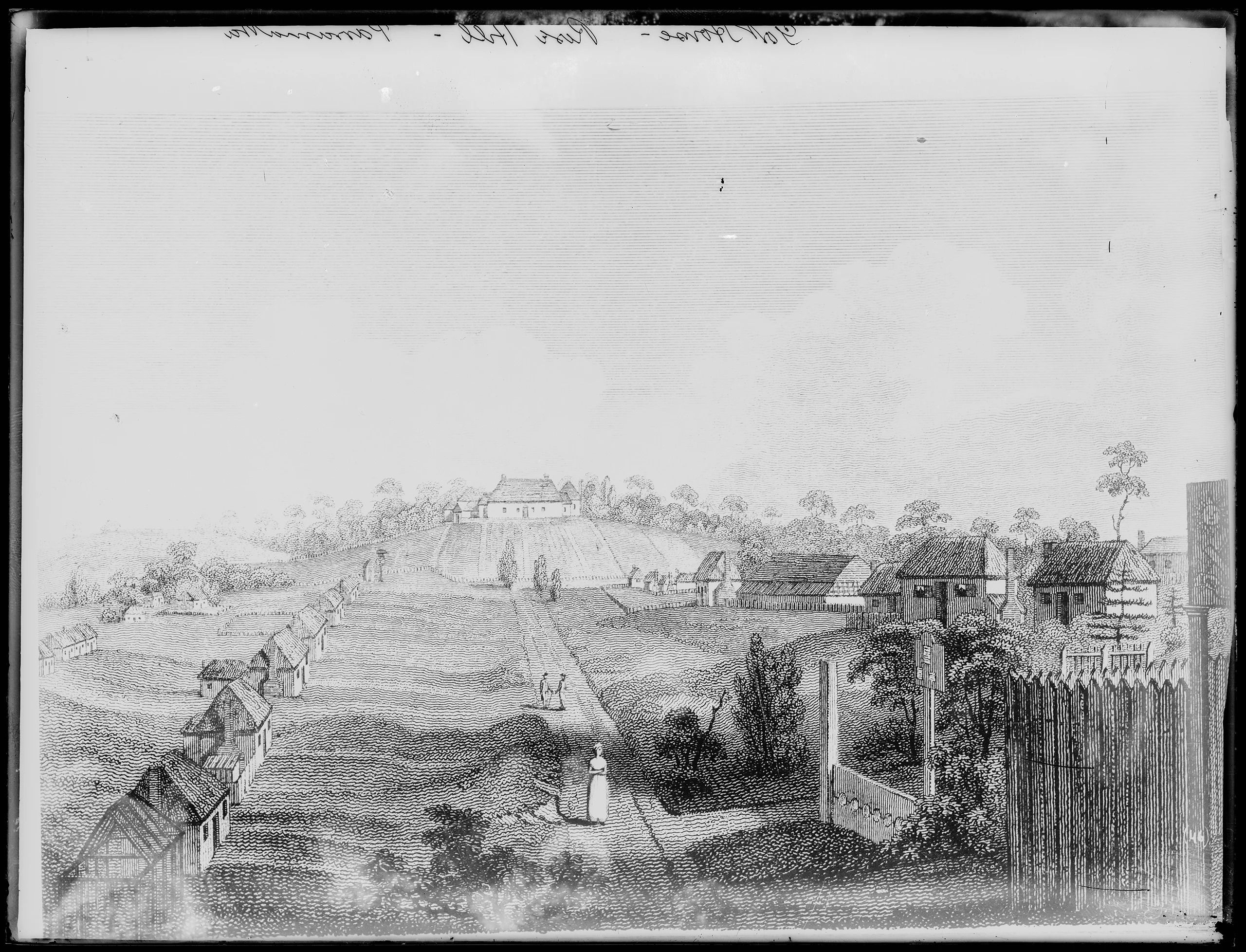 Illustration of a house on a property.