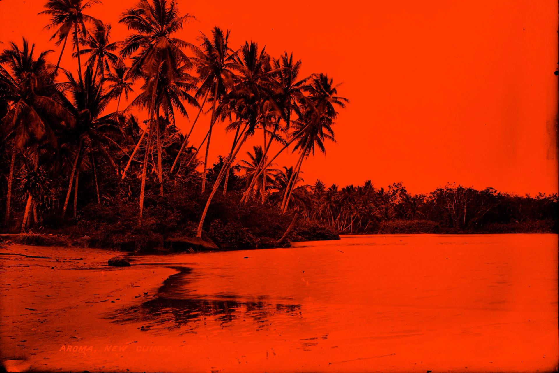 Photographic negative, Aroma coastline, glass / silver / gelatin, published by Kerry and Co,