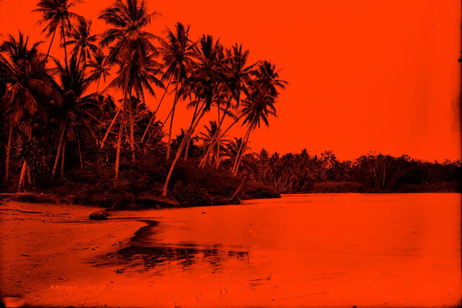 Photographic negative, Aroma coastline, glass / silver / gelatin, published by Kerry and Co,