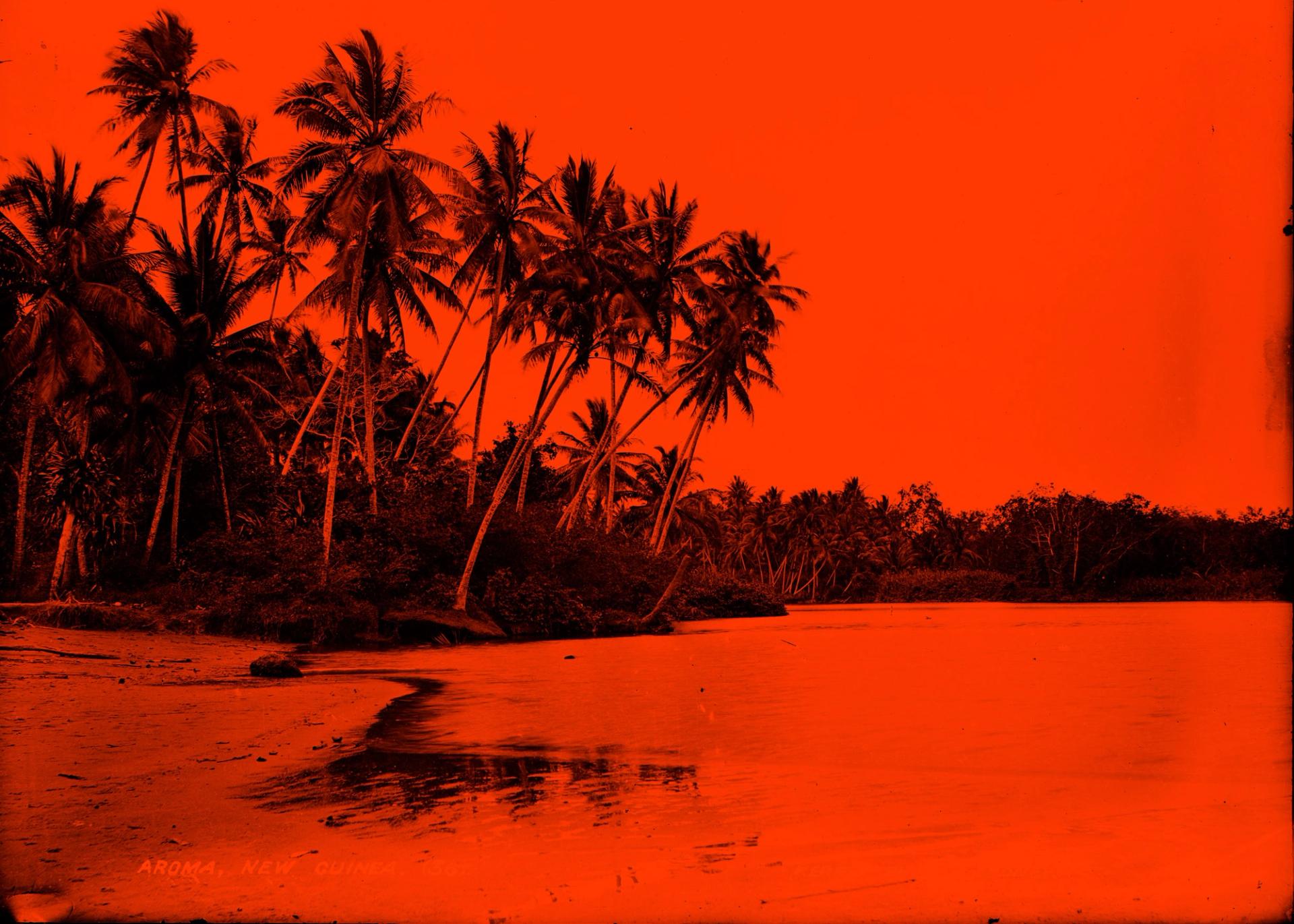 Photographic negative, Aroma coastline, glass / silver / gelatin, published by Kerry and Co,