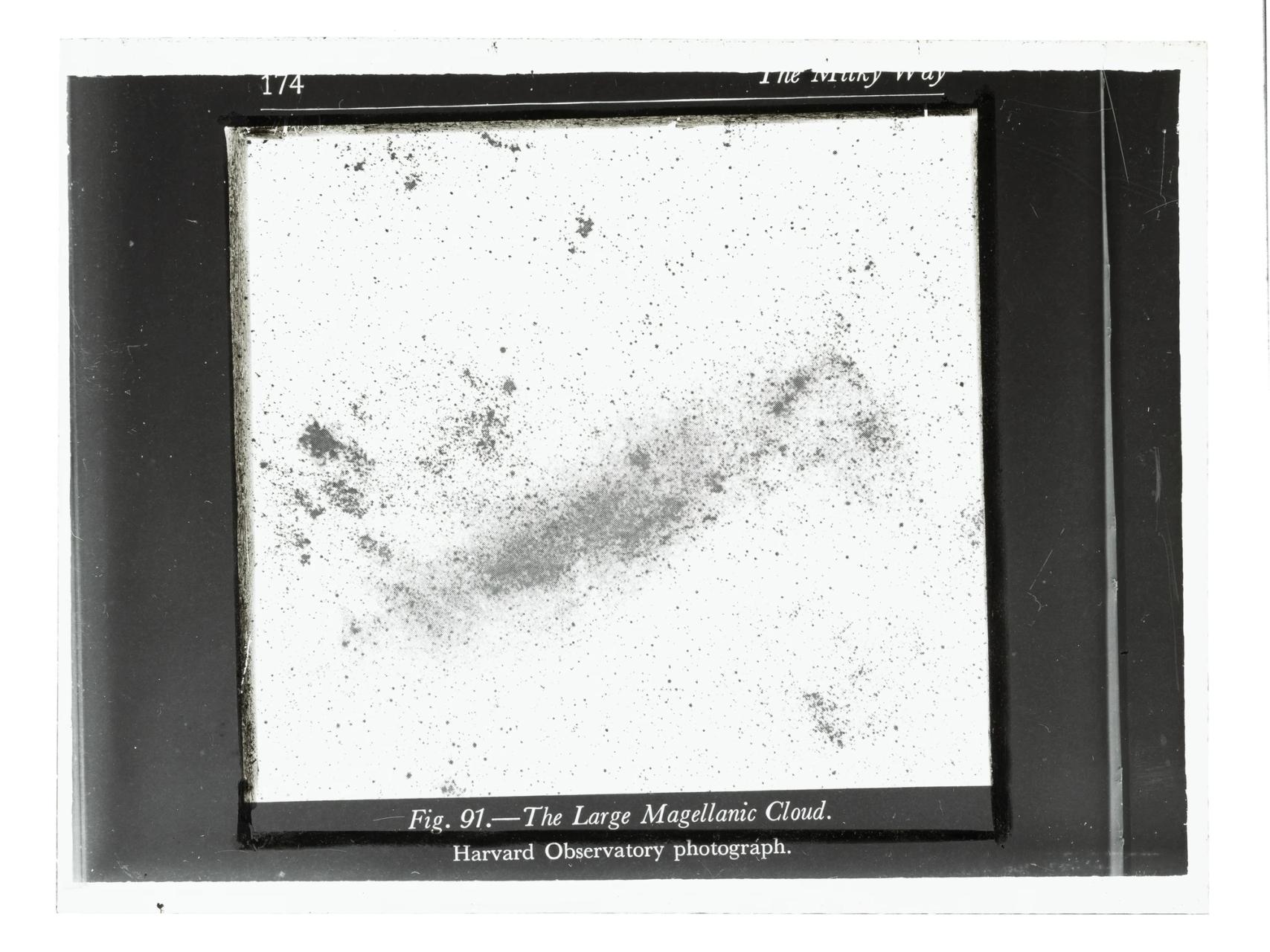 Lantern slide of a Magellanic cloud