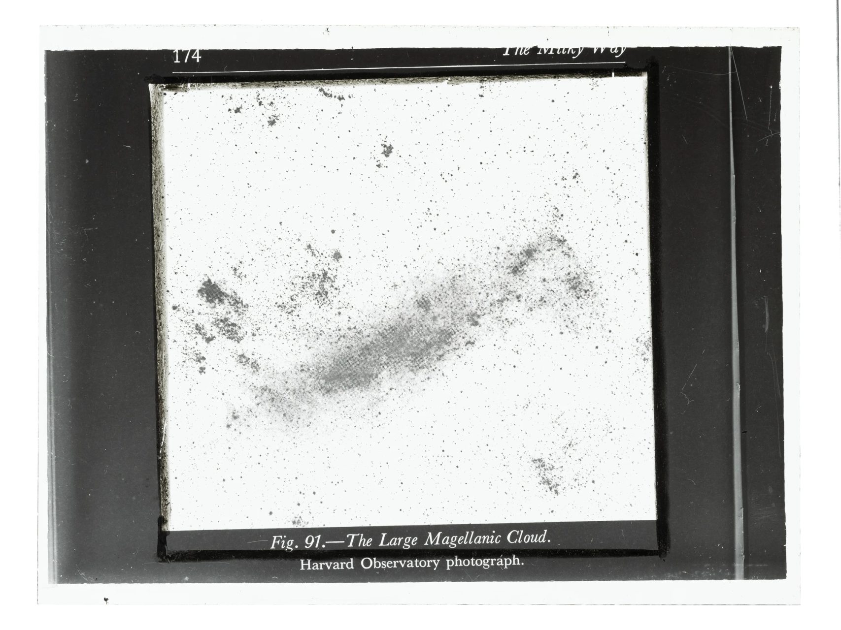Lantern slide of a Magellanic cloud