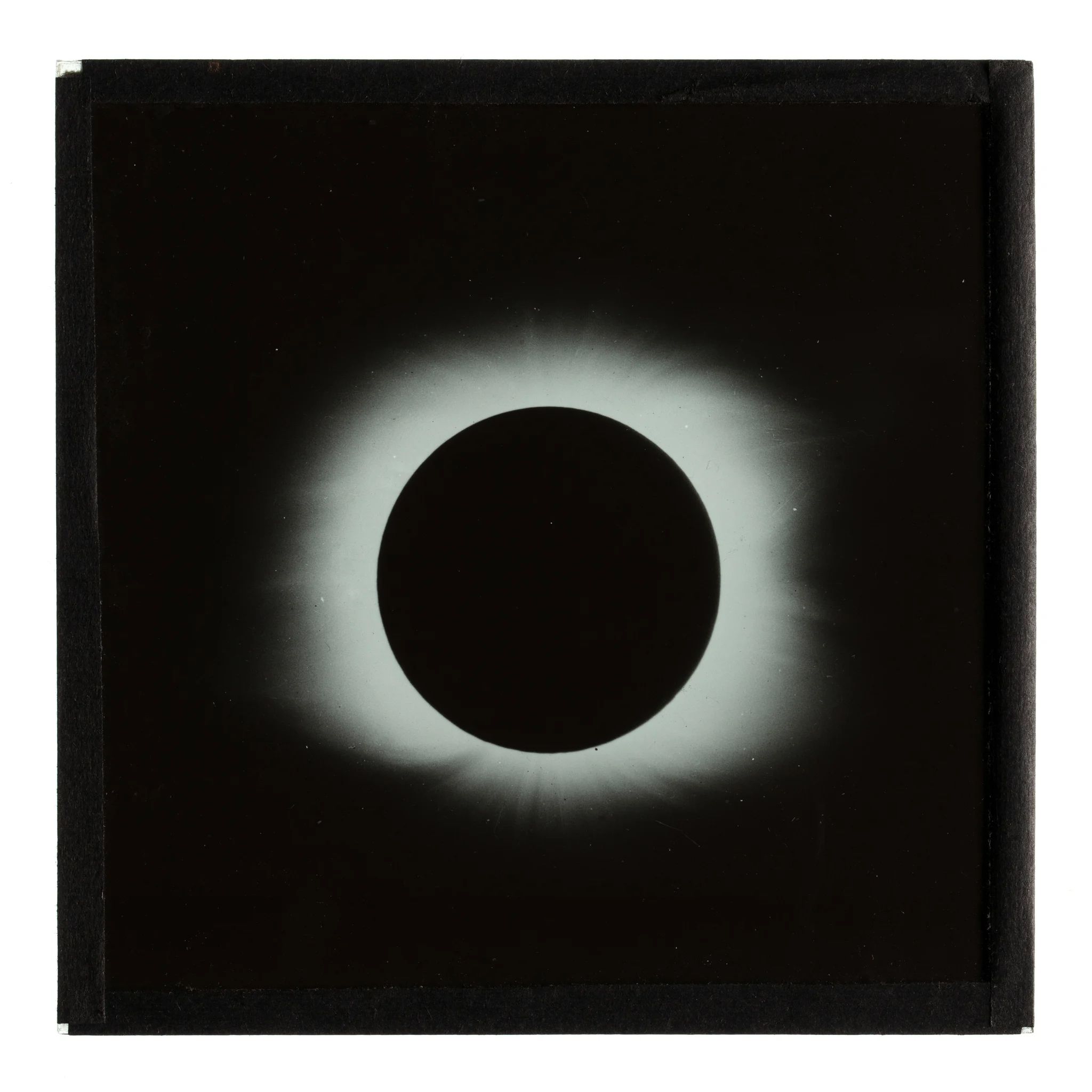 Glass plate slide, eclipse