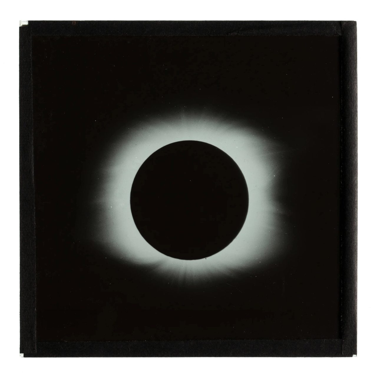 Glass plate slide, eclipse