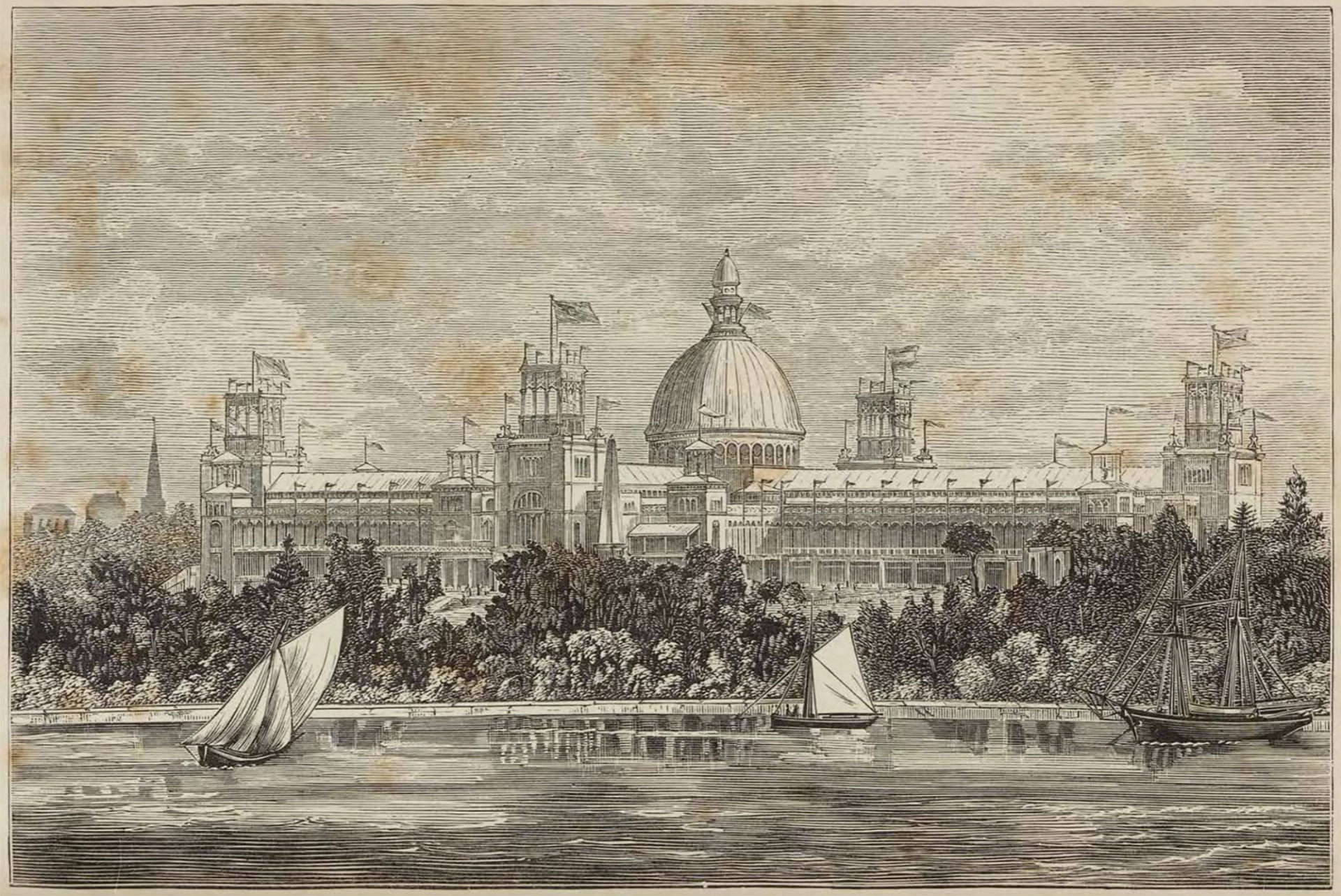 Garden palace illustration