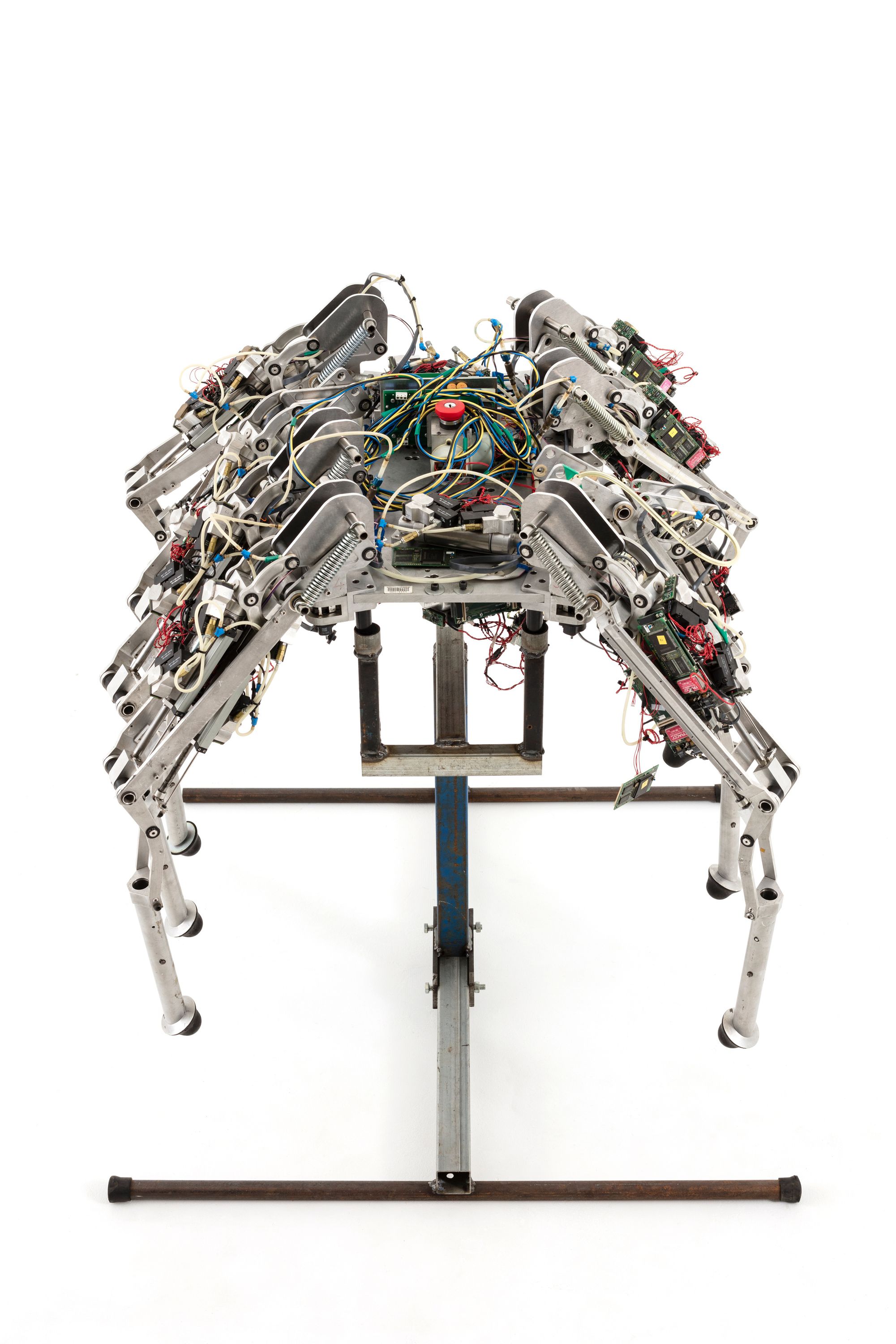 Metal robot with six legs