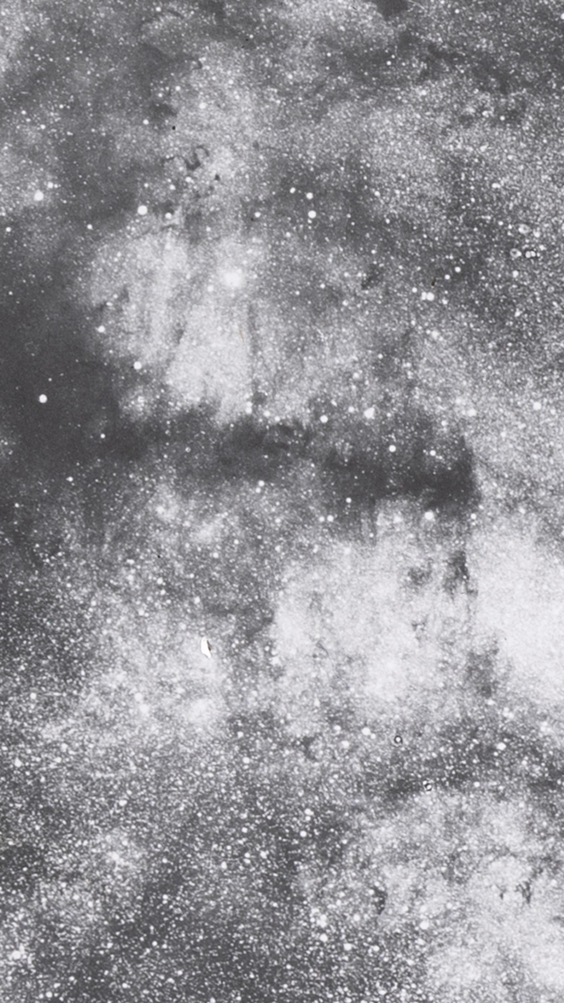 Close-up photograph of a glass lantern slide used for teaching astronomy depicting the Milky Way, Oph. and Scorpius.