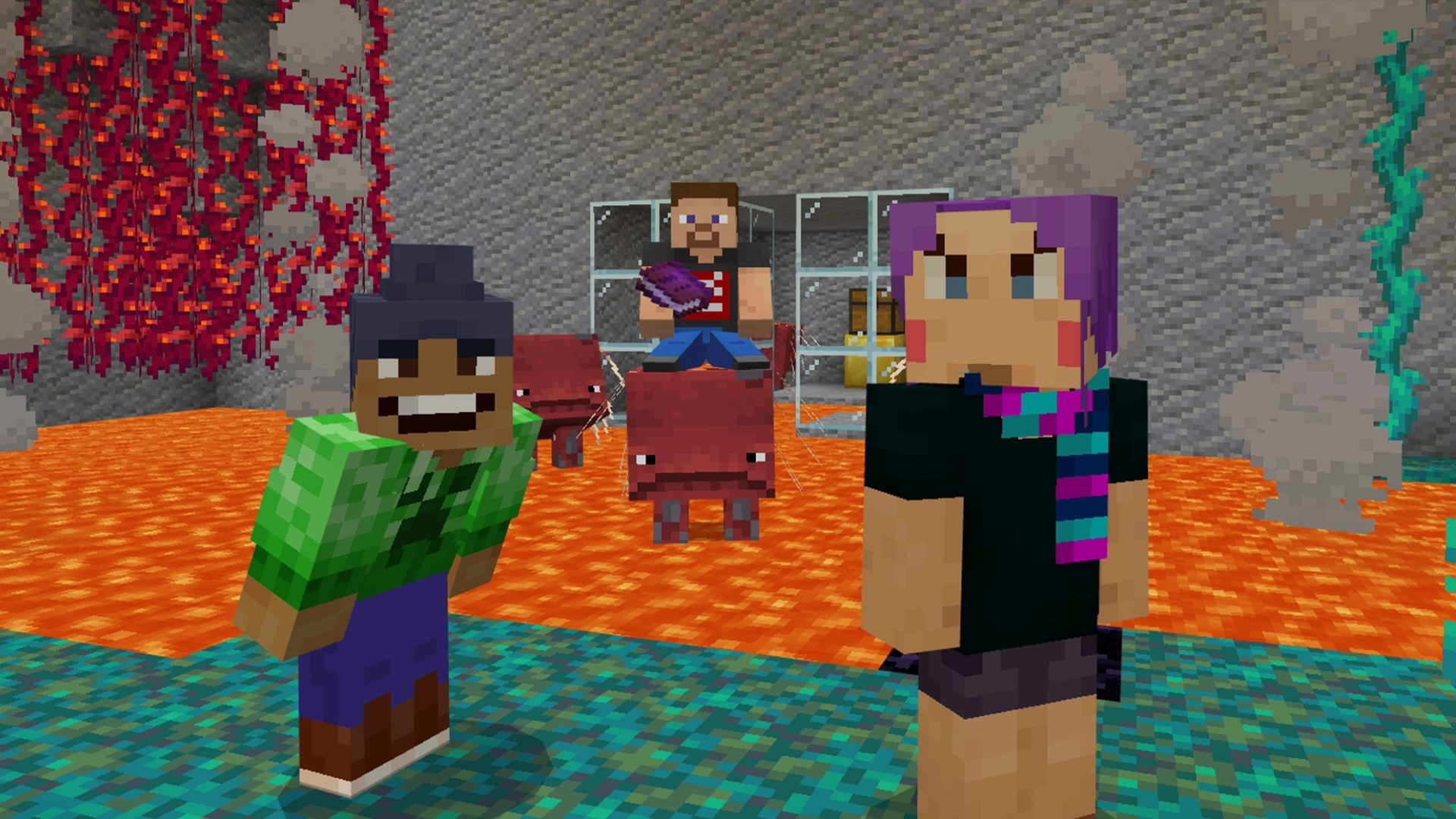 A Minecraft digital world