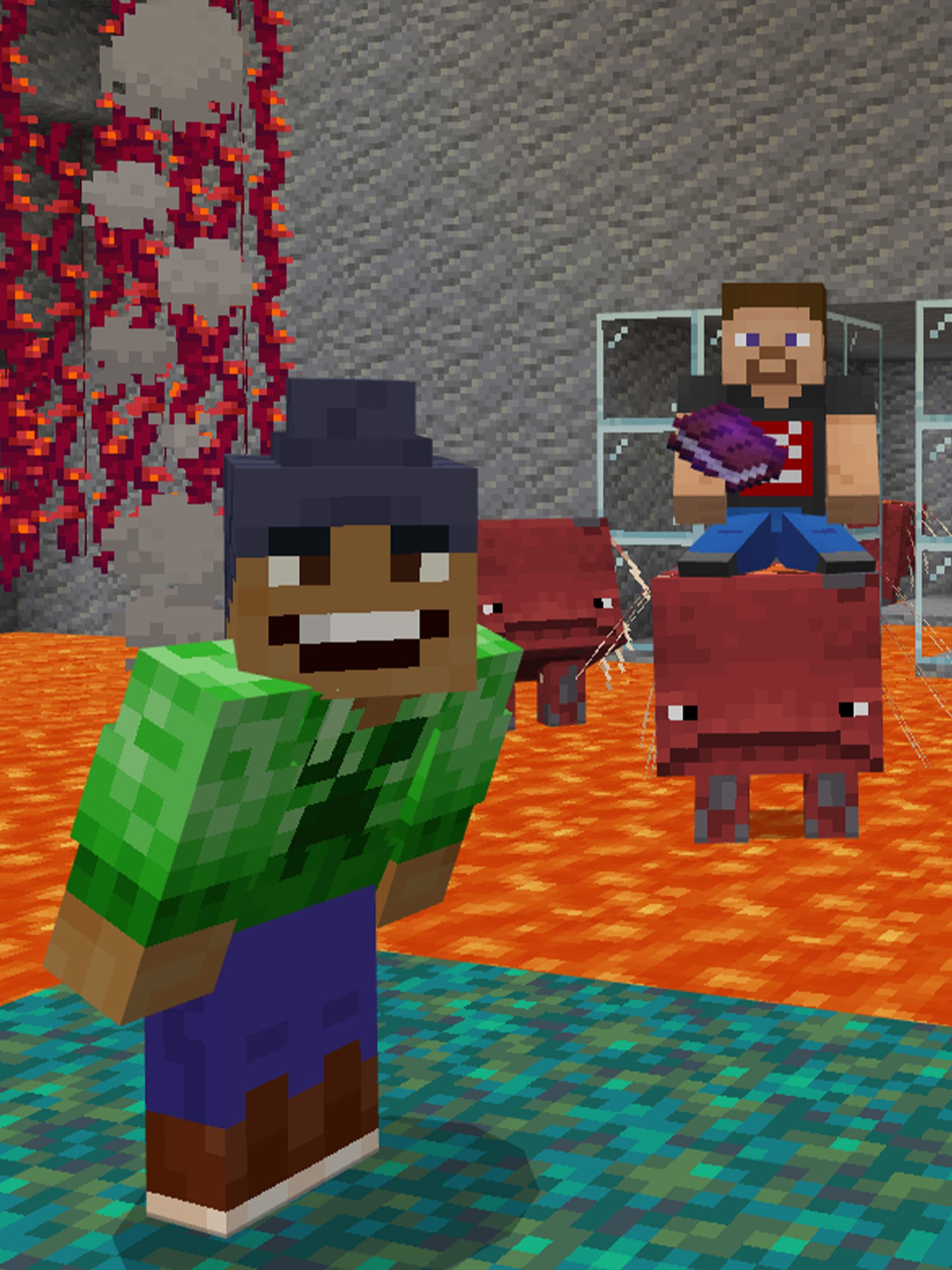 A Minecraft digital world