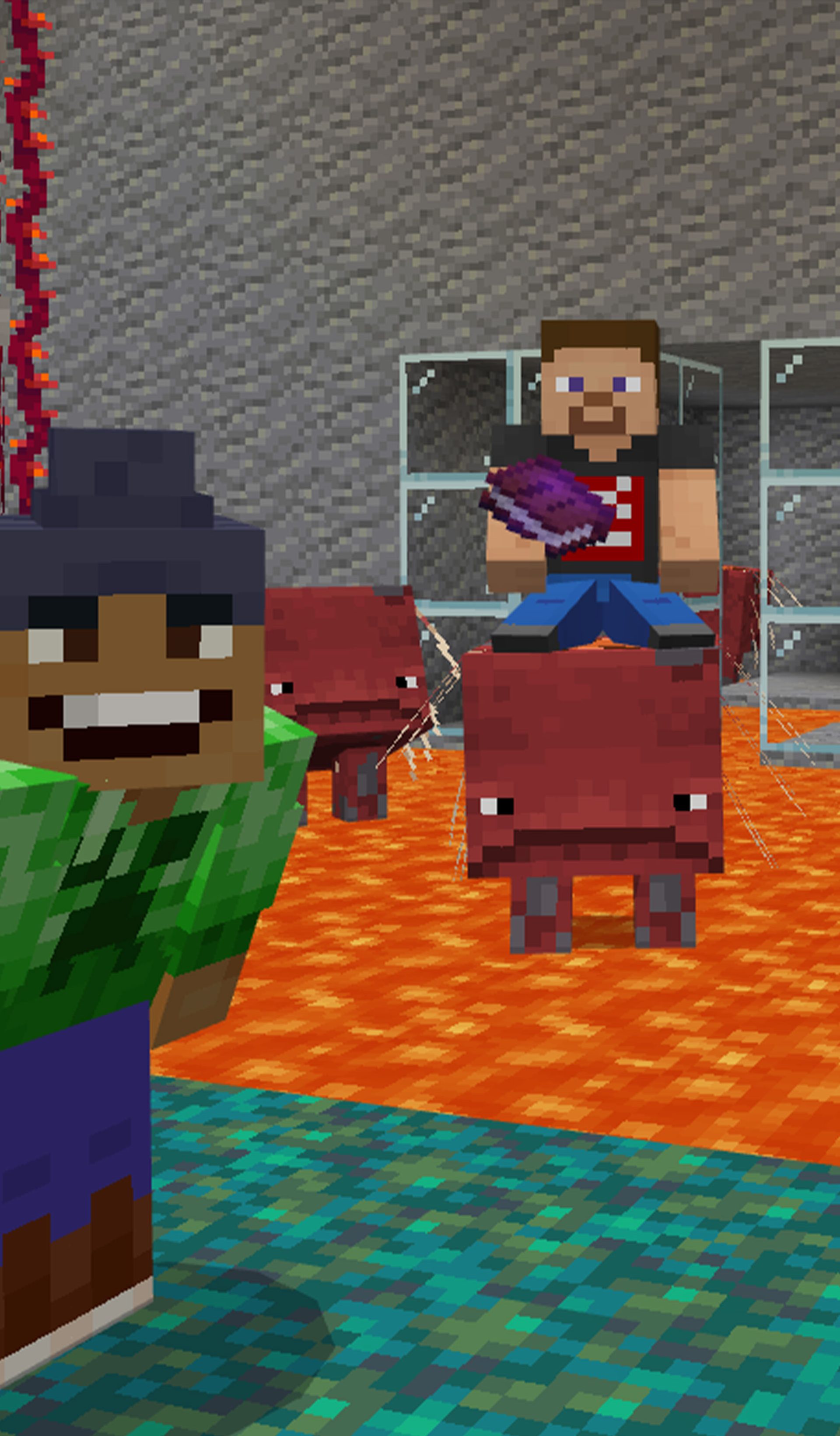 A Minecraft digital world
